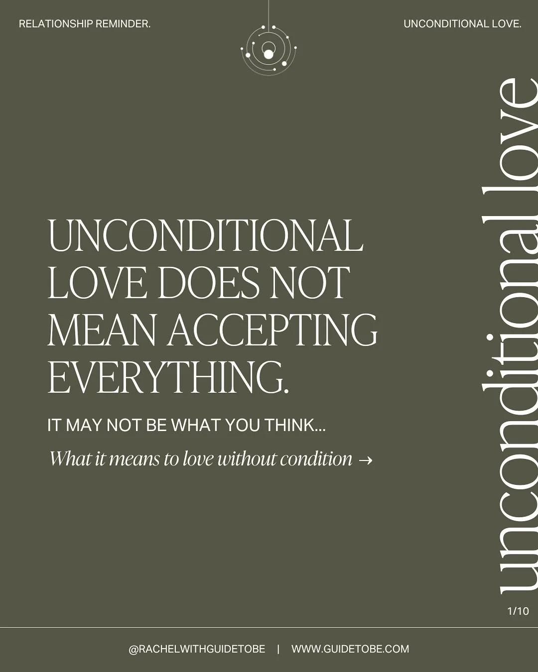 We are mistaking unconditional love for &ldquo;putting up with everything.&rdquo;

But that&rsquo;s not true love. Unconditional love isn&rsquo;t about self-abandonment &mdash; it&rsquo;s about showing up fully, with honesty, healthy boundaries, and 