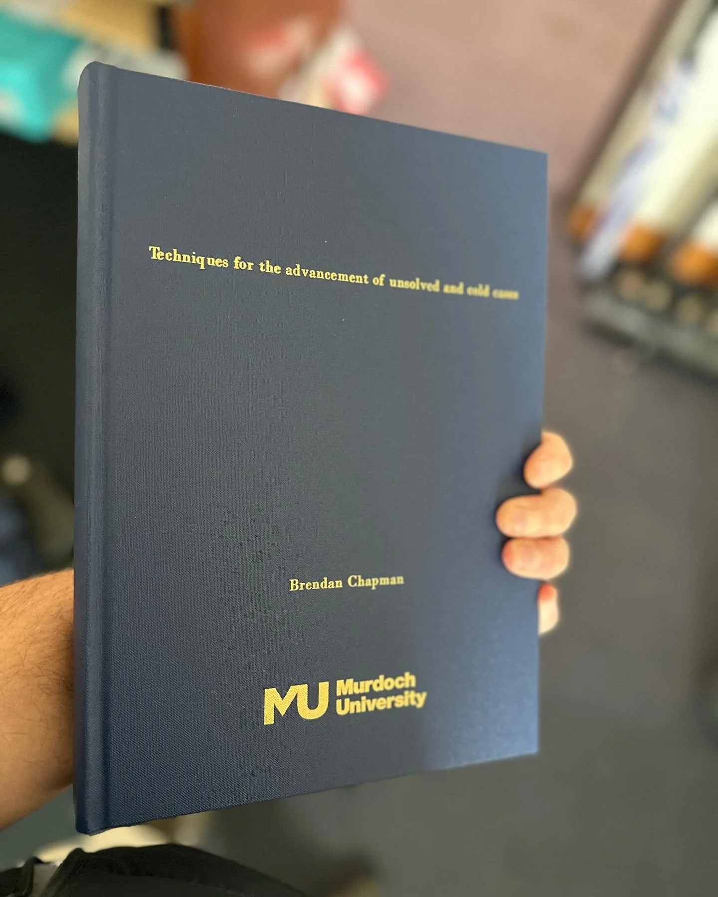 Achievement unlocked ✅ Never one to follow the norm, I did things in reverse. Maybe now I can retire?

Thanks to everyone who helped make this possible. @johncoumbaros #phd #itsDrBDawgToYou #forensics #coldcase