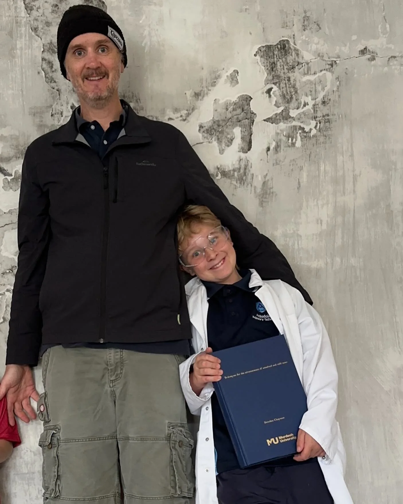 Humbling #dadmoment today when Fred wanted to take my thesis to #bookweek and dress up as a #scientist. I don&rsquo;t normally share personal moments on social media but was truly touched #blessed #geek #science #thesis #tryexplainingthattoyourclassm