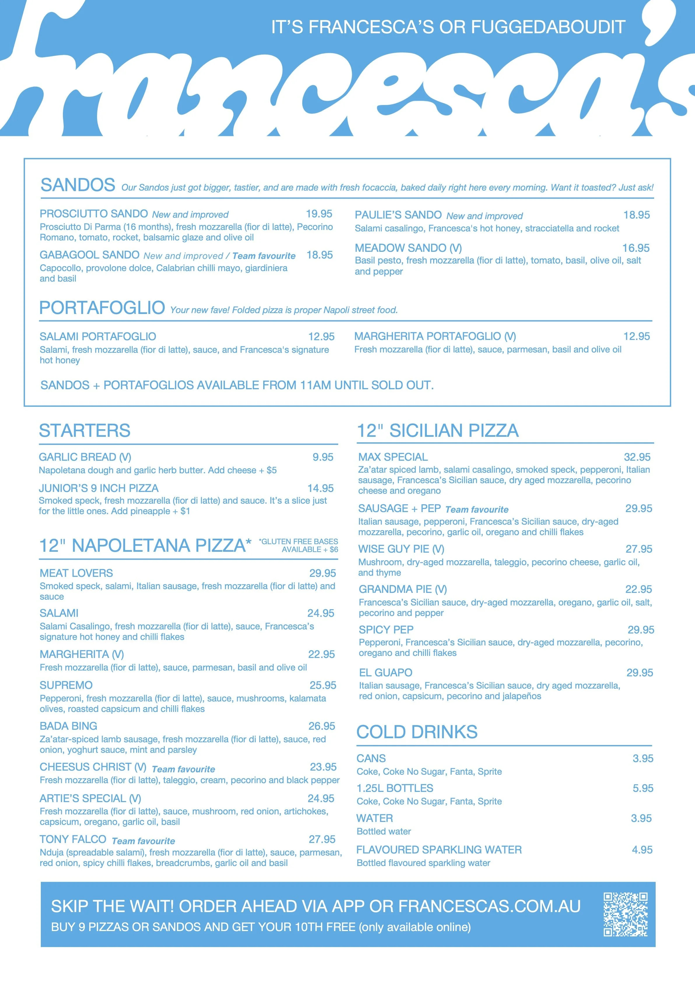 Francesca's Pizza + Sandos I Best Pizza In Adelaide