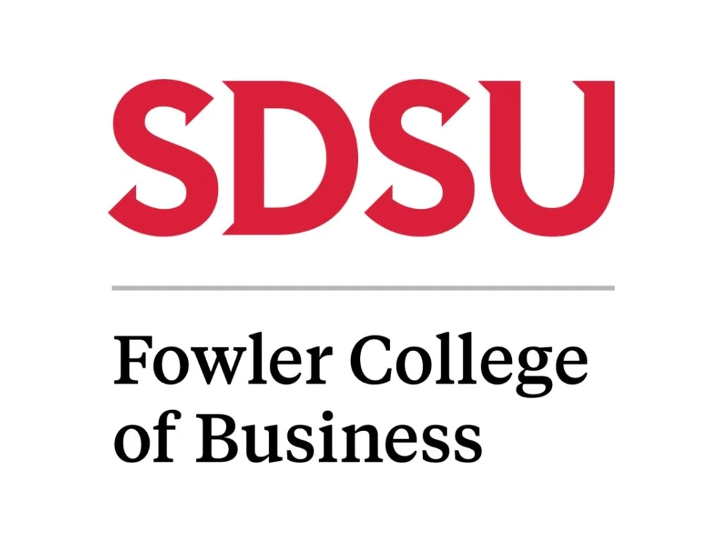 SDSU logo above the words Fowler College of Business in black text.