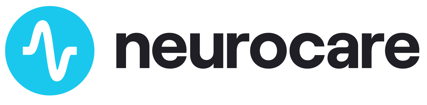 Das Logo von Neurocare, bestehend aus einem blauen Kreis mit weißen Wellenlinien und dem Text 'neurocare' daneben.