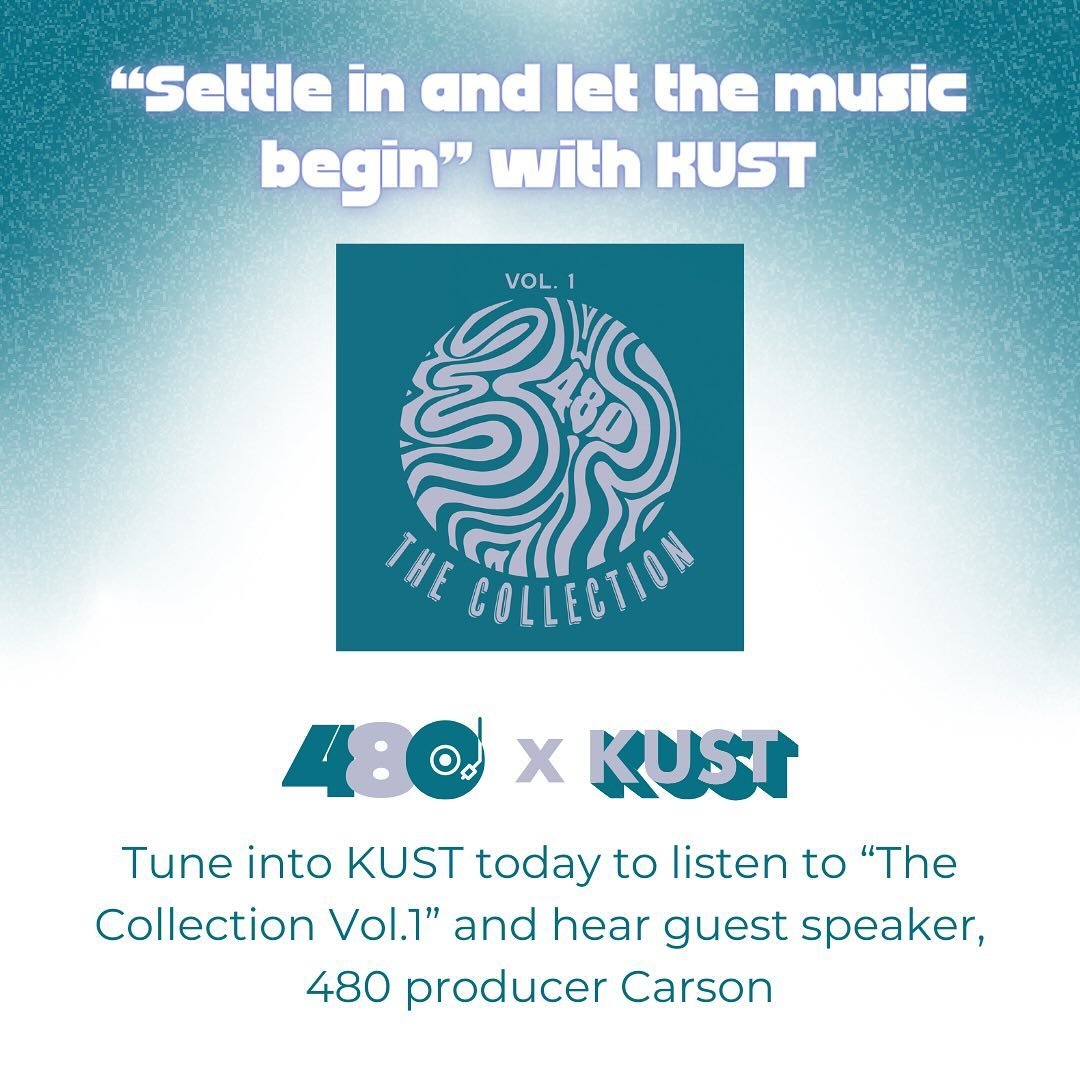 @kustradio is hosting a tune in session to &ldquo;The Collection Vol.1&rdquo; at 5-6pm today with guest speaker, 480 producer Carson!💜
