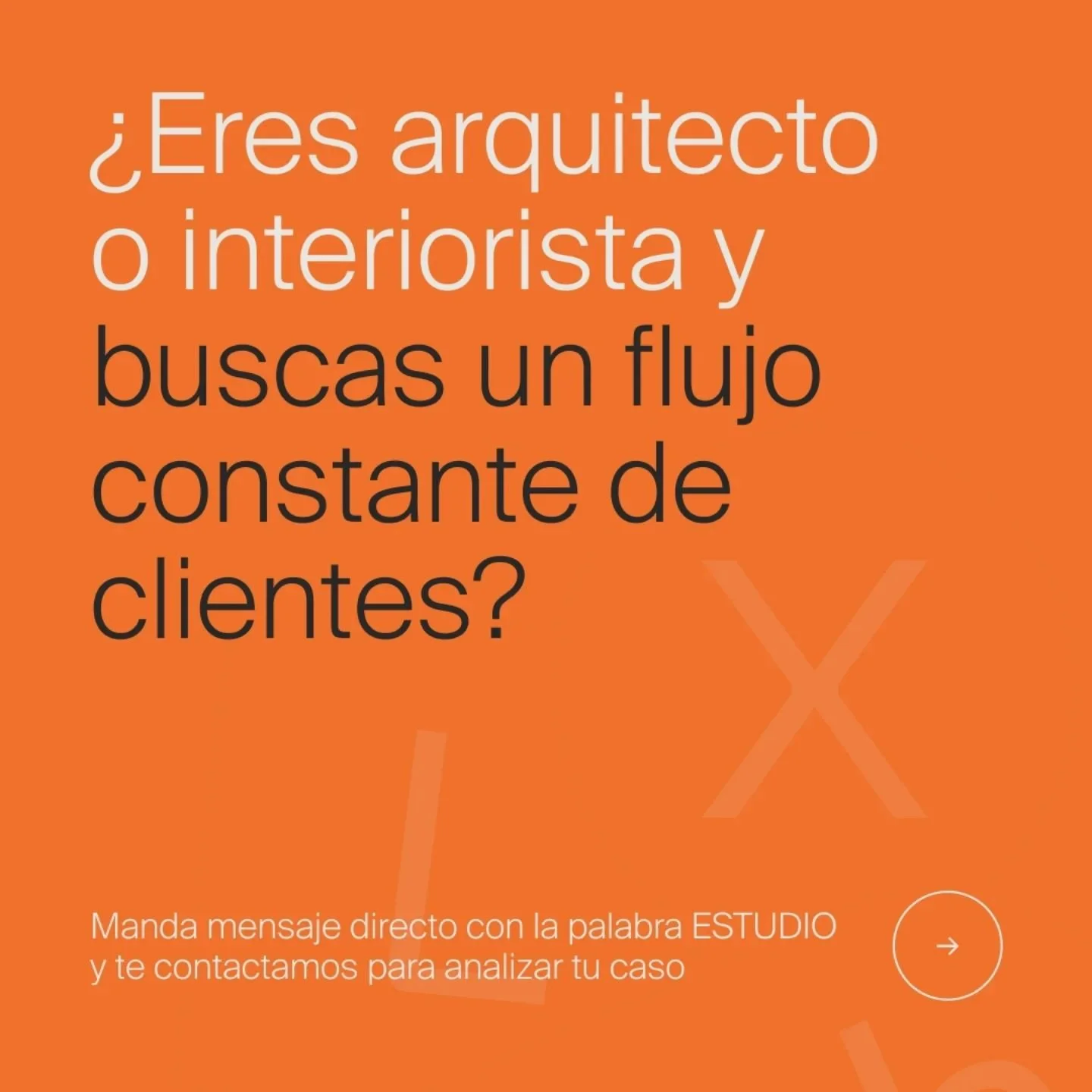 &iquest;Quieres un flujo constante de clientes sin depender de la suerte o las recomendaciones?

El 7 de Enero, comenzamos a trabajar con un grupo de profesionales de la arquitectura, el dise&ntilde;o y la construcci&oacute;n que quieran aprender a g