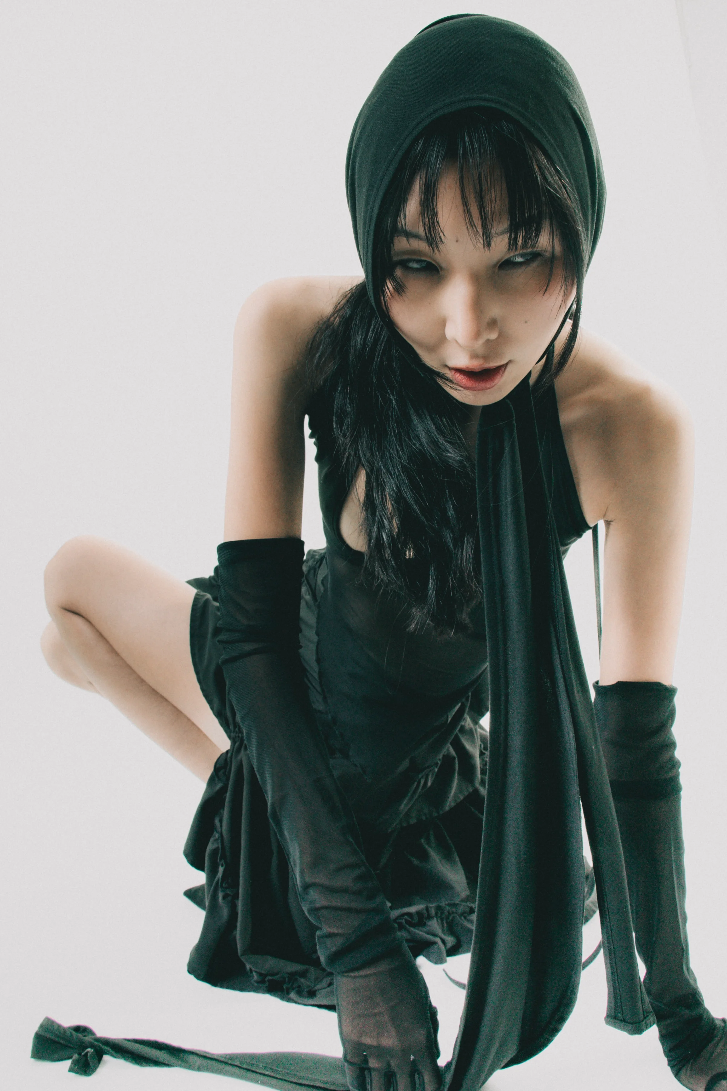 Quiet luxury editorial aesthetic featuring a model studio work. High fashion photography by SVS® Sibeli Velázquez. Photographer based in Mexico City, CDMX.