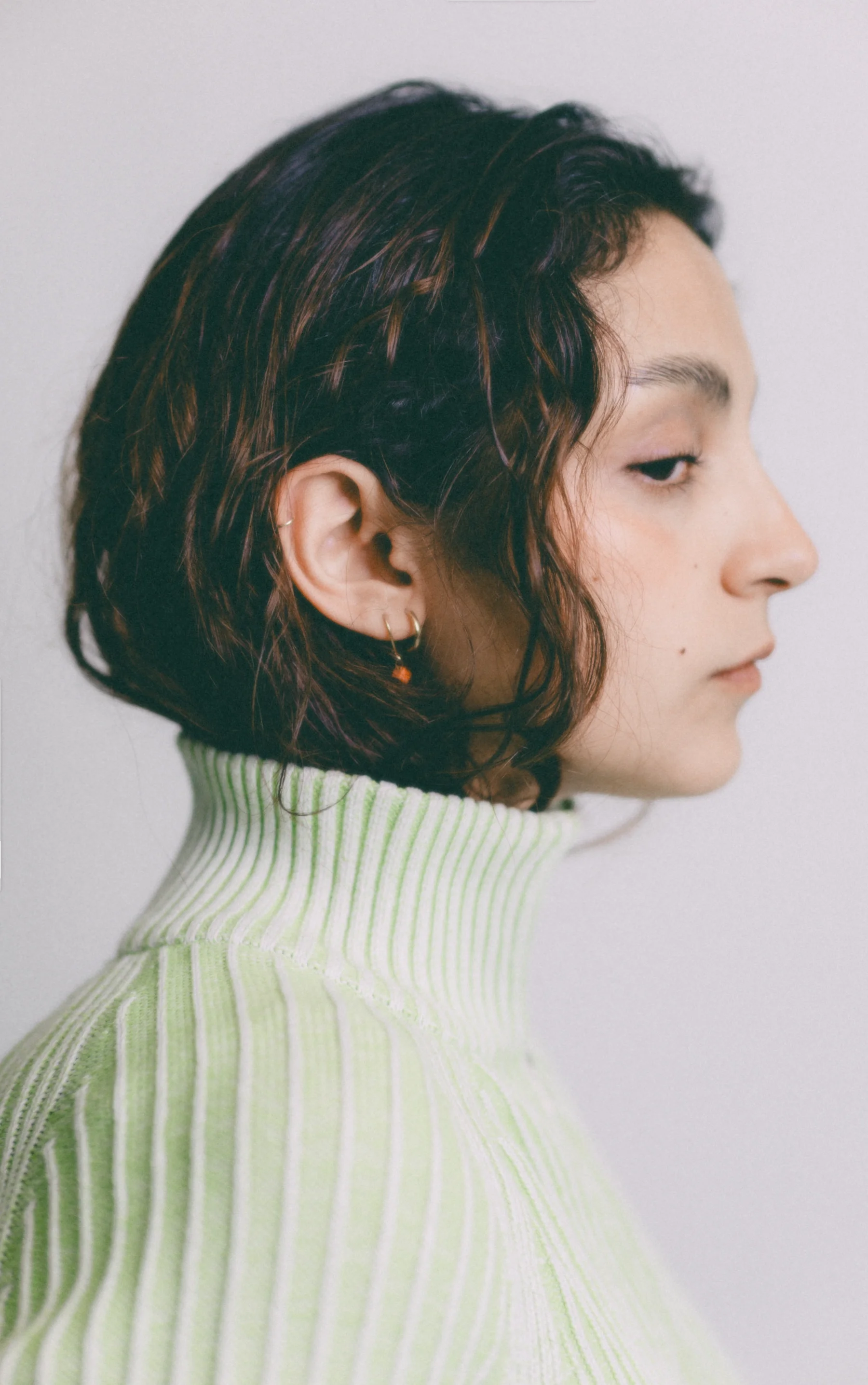 Quiet luxury editorial aesthetic featuring a model studio work. High fashion photography by SVS® Sibeli Velázquez. Photographer based in Mexico City, CDMX.