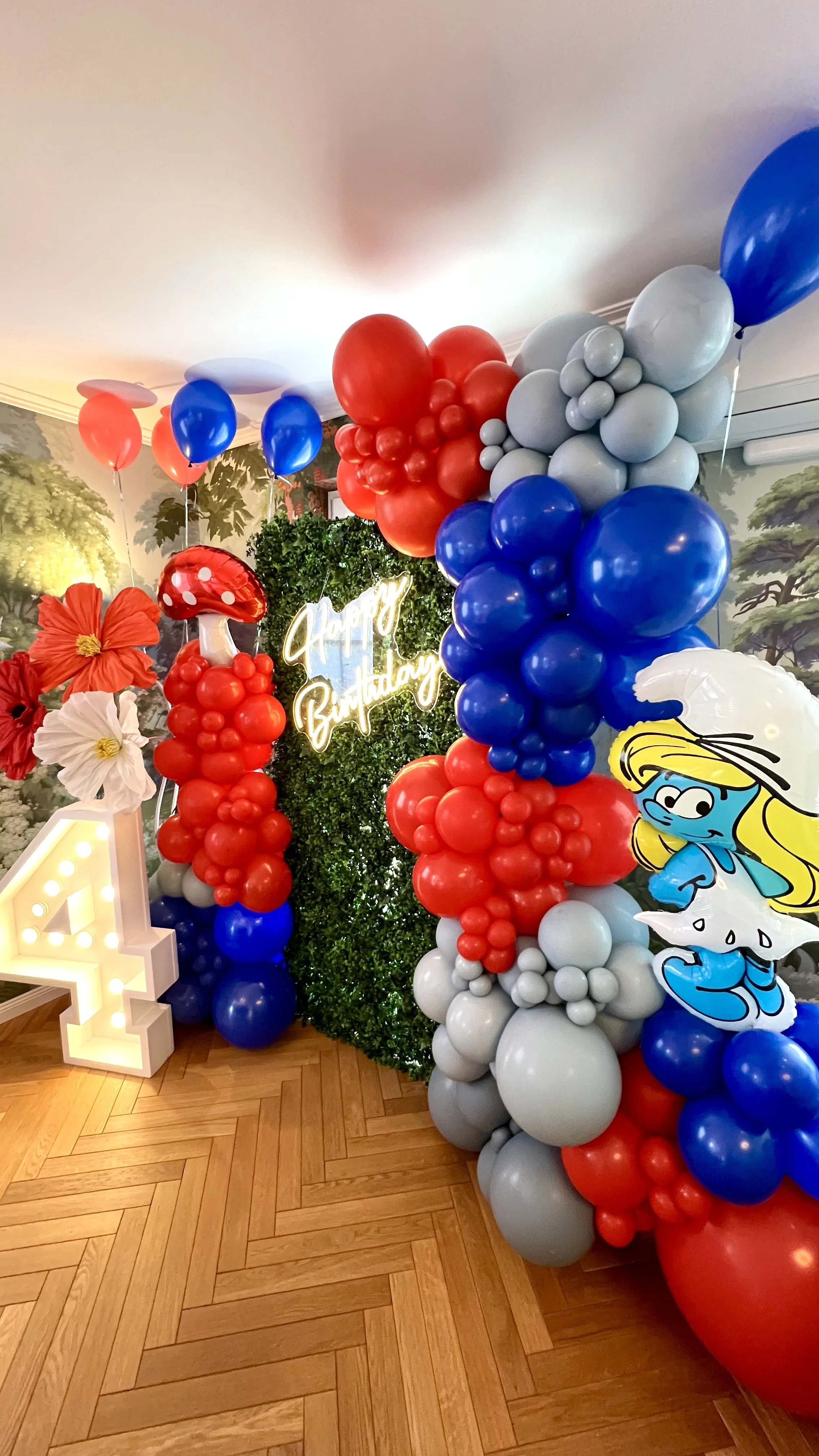 Schlümpfe Backdrop