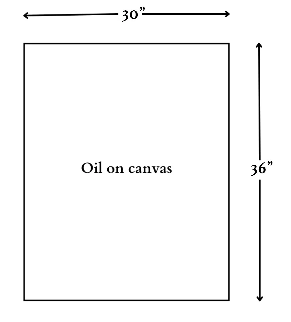 Canvas size 18" x 18"