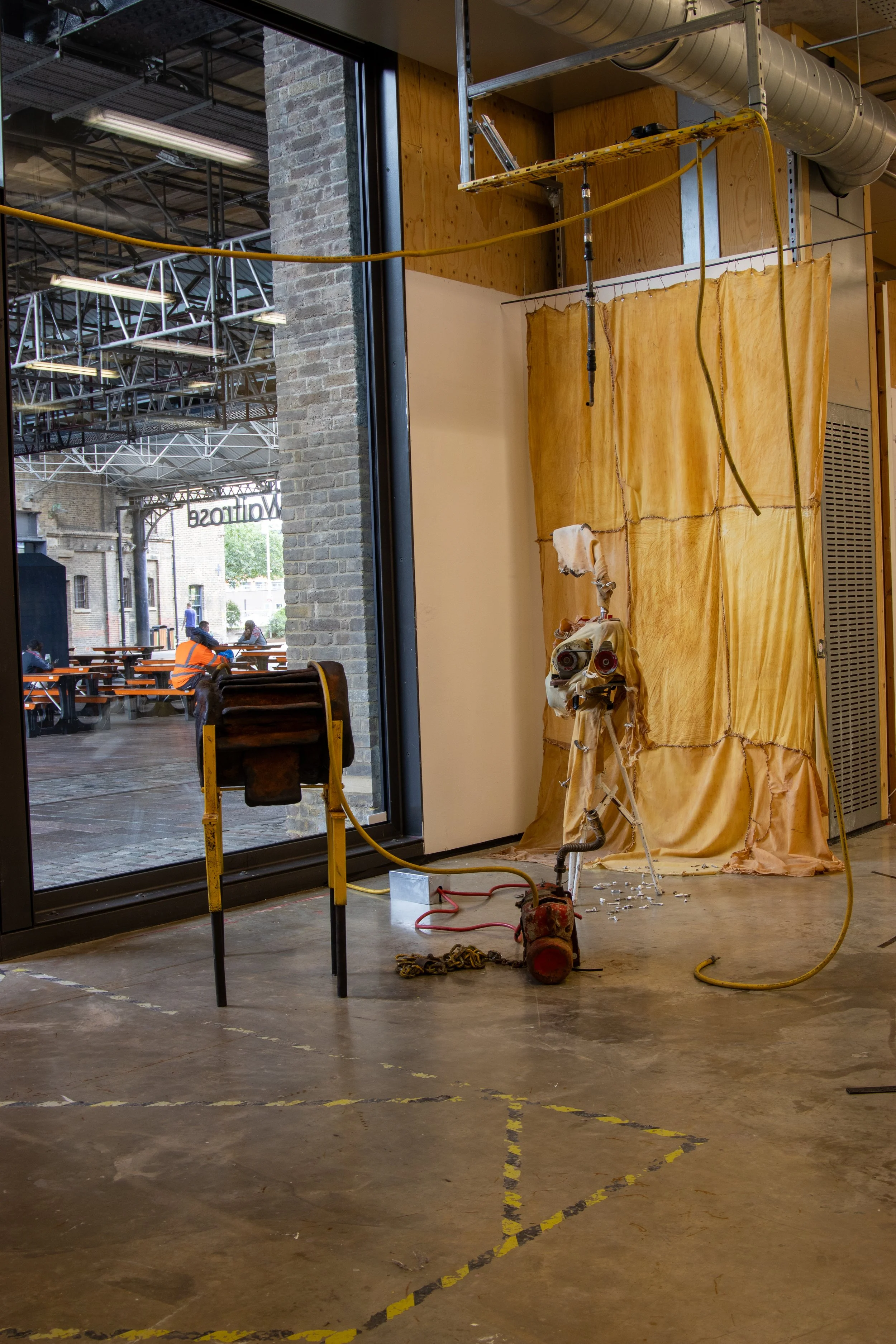 Adelina Apetrei.Safety Yellow . Kinetic installation.JPG