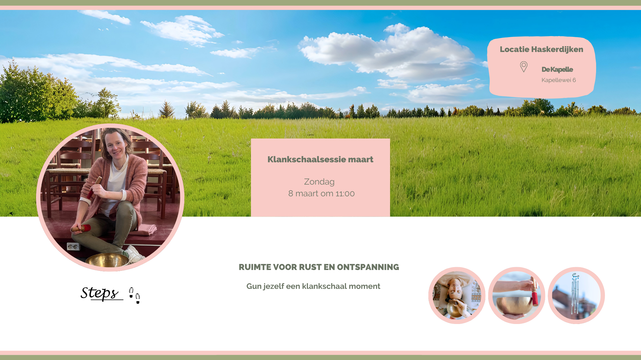 Groene weide, Lente, klank