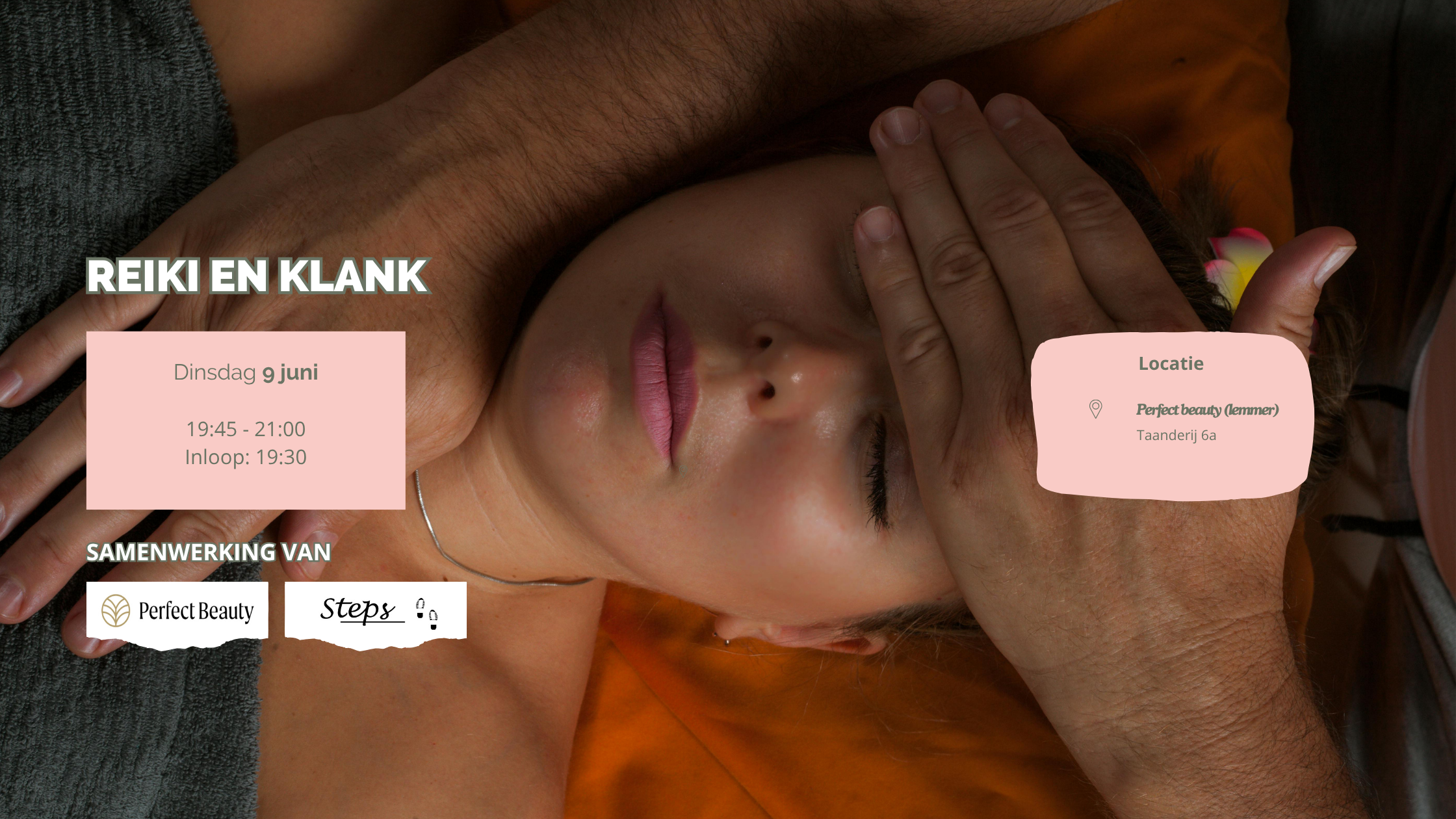 vrouw liggend, aanraking, reiki