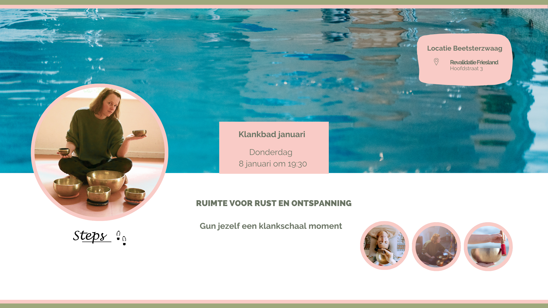 Klankschalen, zwembad