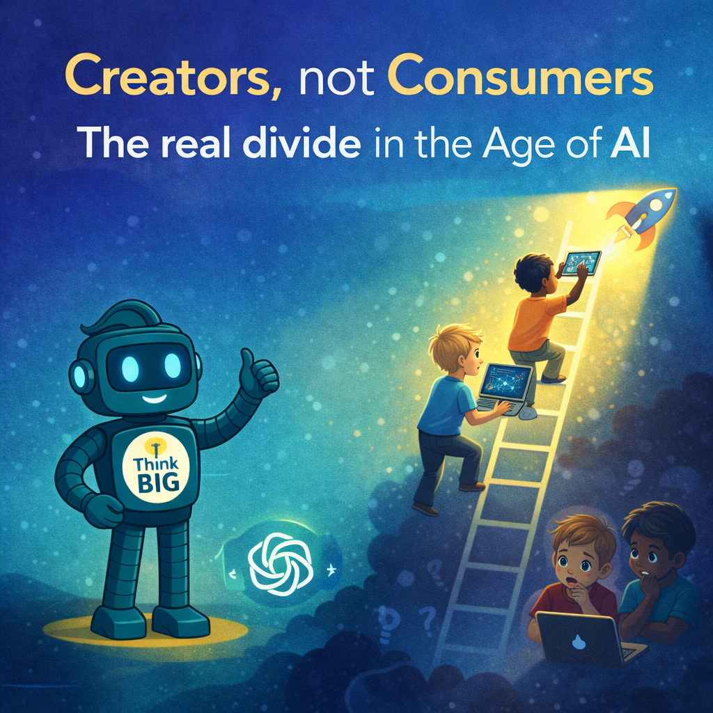 Creators, versus Consumers - The Real Divide in the Age of AI