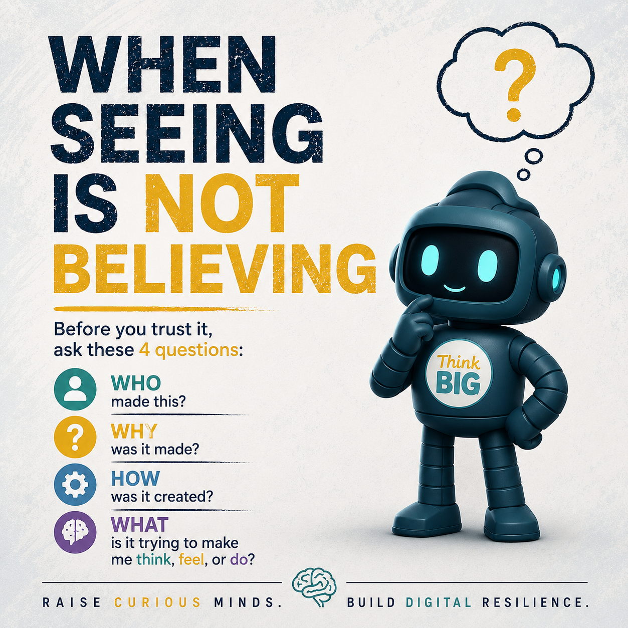 When seeing is not believing