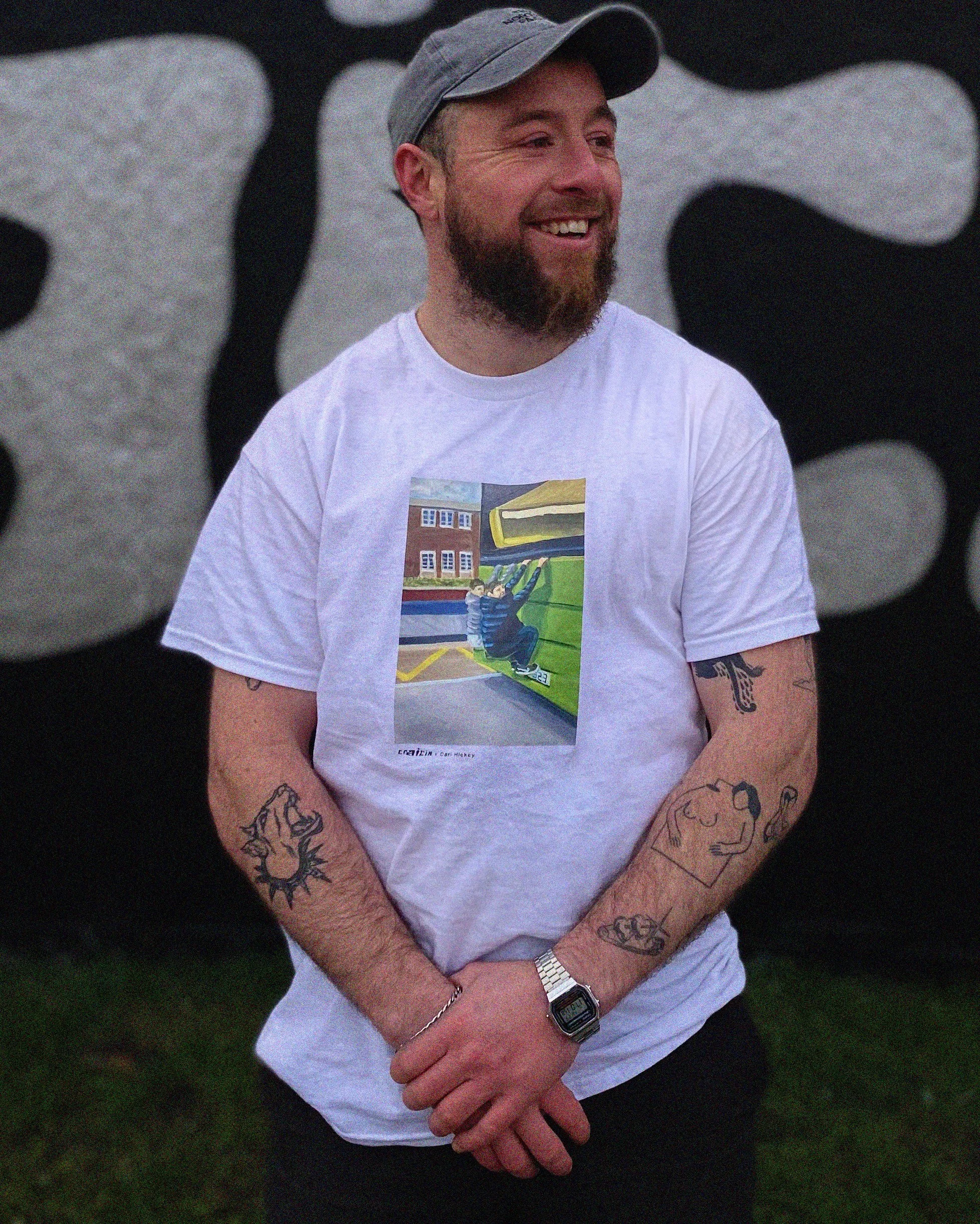 Carl Hickey: Two Boys Bus Surfing in Drimnagh