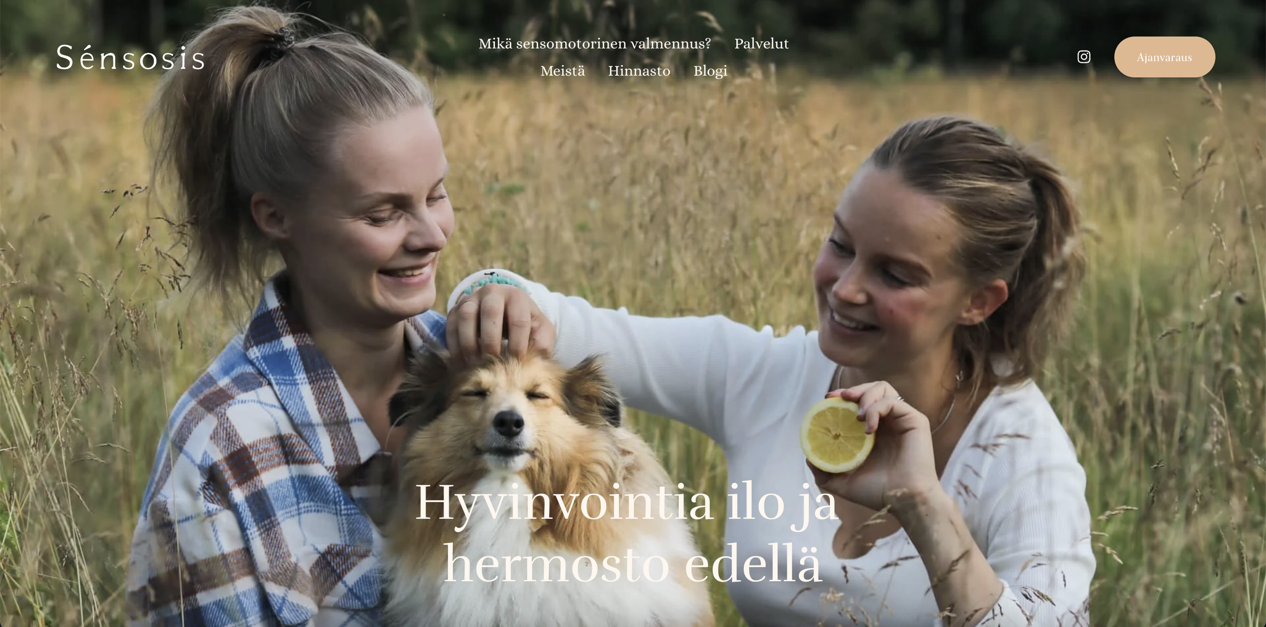 Squarespace kotisivut ja brändi-ilme Sensosis-yritykselle