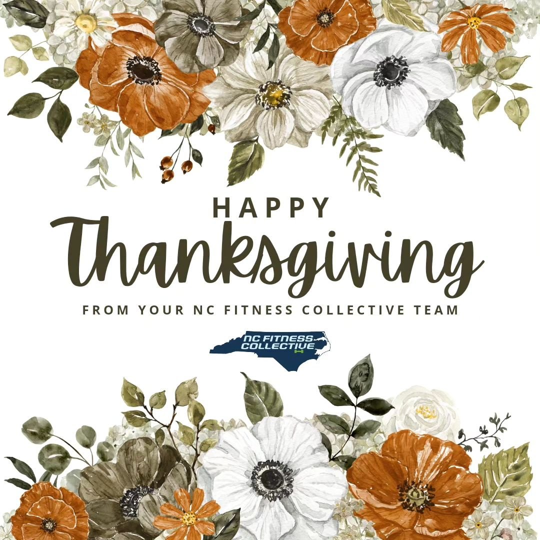 We are grateful for YOU! Thank you for being part of our journey this year! We hope that our classes have helped you pick up your grandkids easier, run that Turkey Trot, or give you the endurance to spend 3 days in the kitchen! Wishing you joy and pe