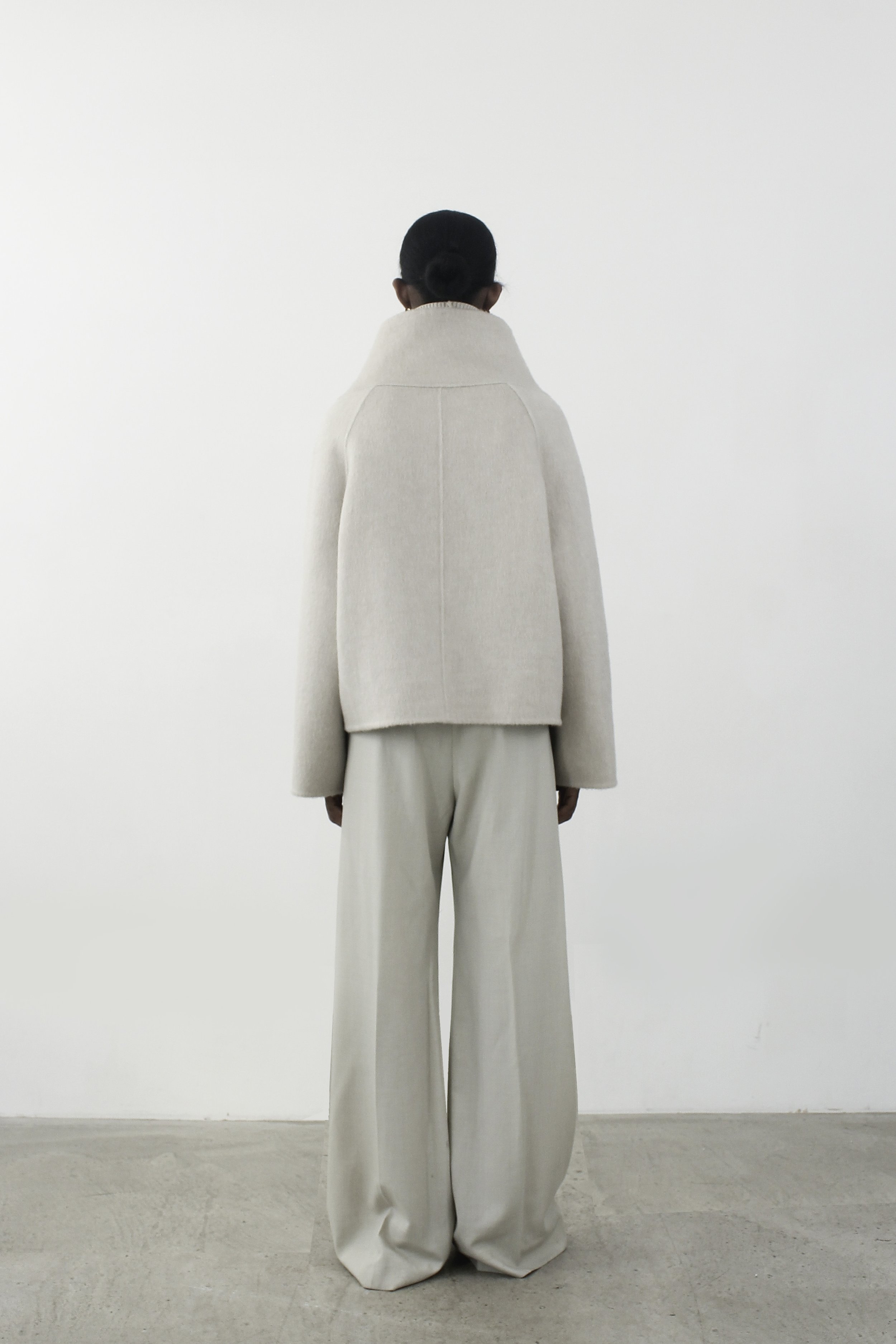 Doublè Wool Mohair Jacket Beige