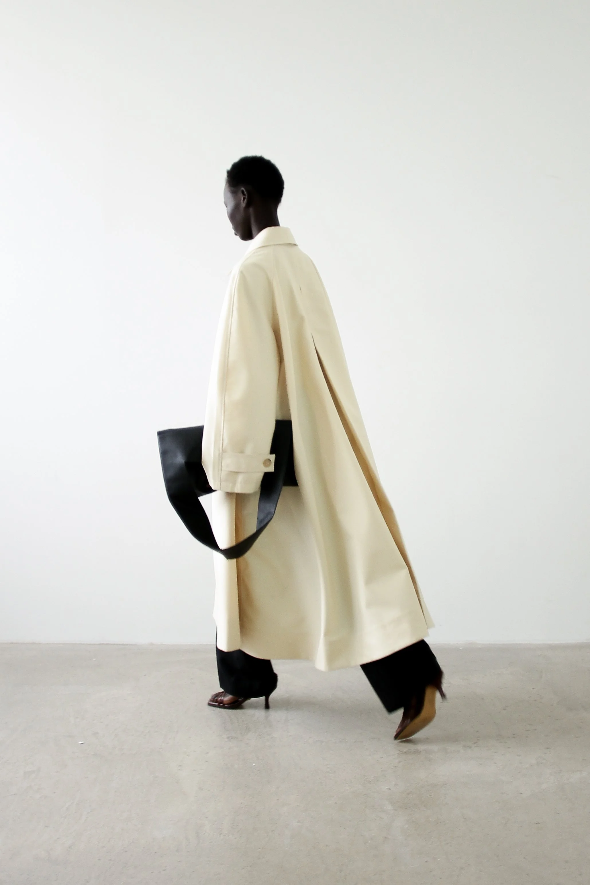 Signature Flared Car Coat Butter