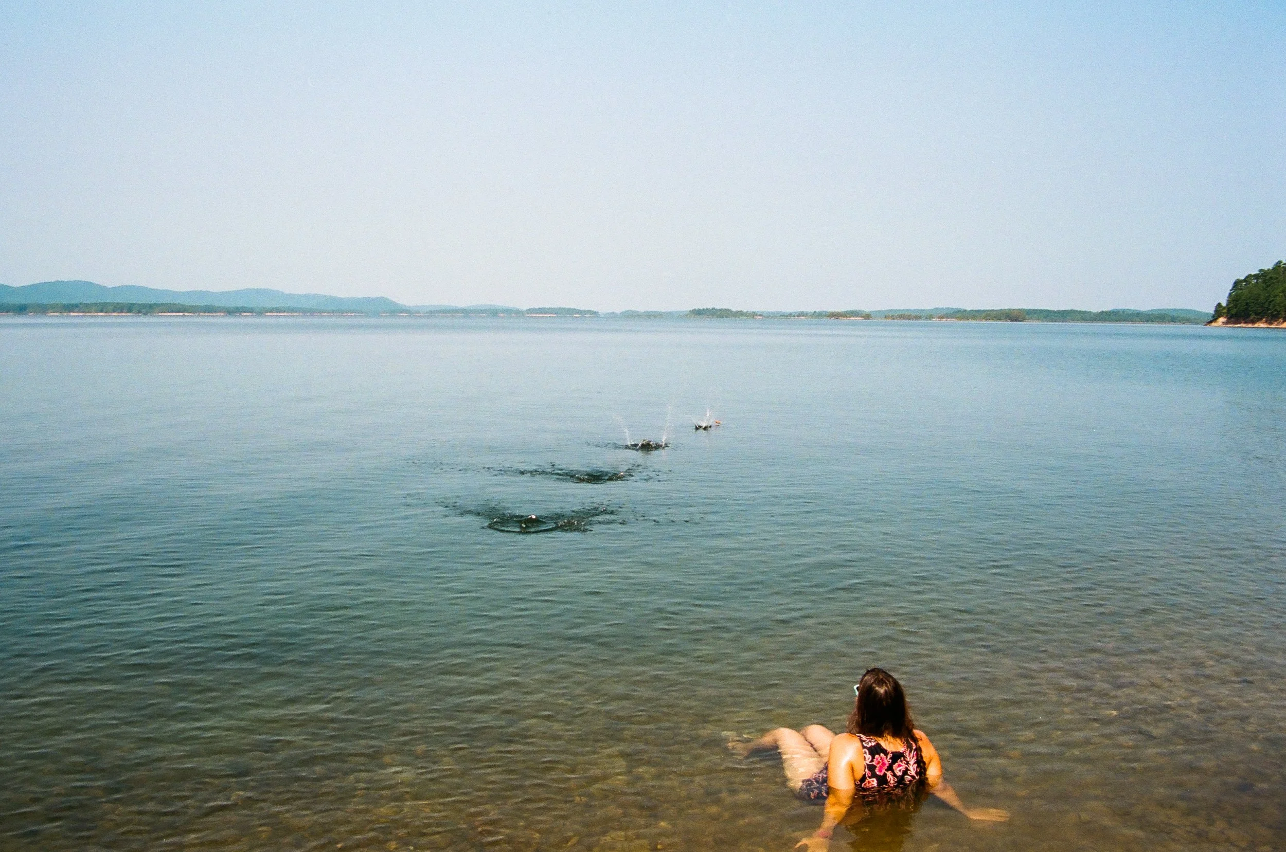 Skipping rocks with mom - Pentax K1000