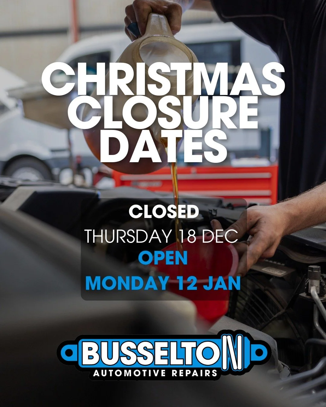 It's the last week of work for us. We will be closed from Thursday 18th December and enjoying an amazing three week break. 

We will be back on the 12th Jan. Spots are already fully booked for the first week back so please book in ASAP if you would l