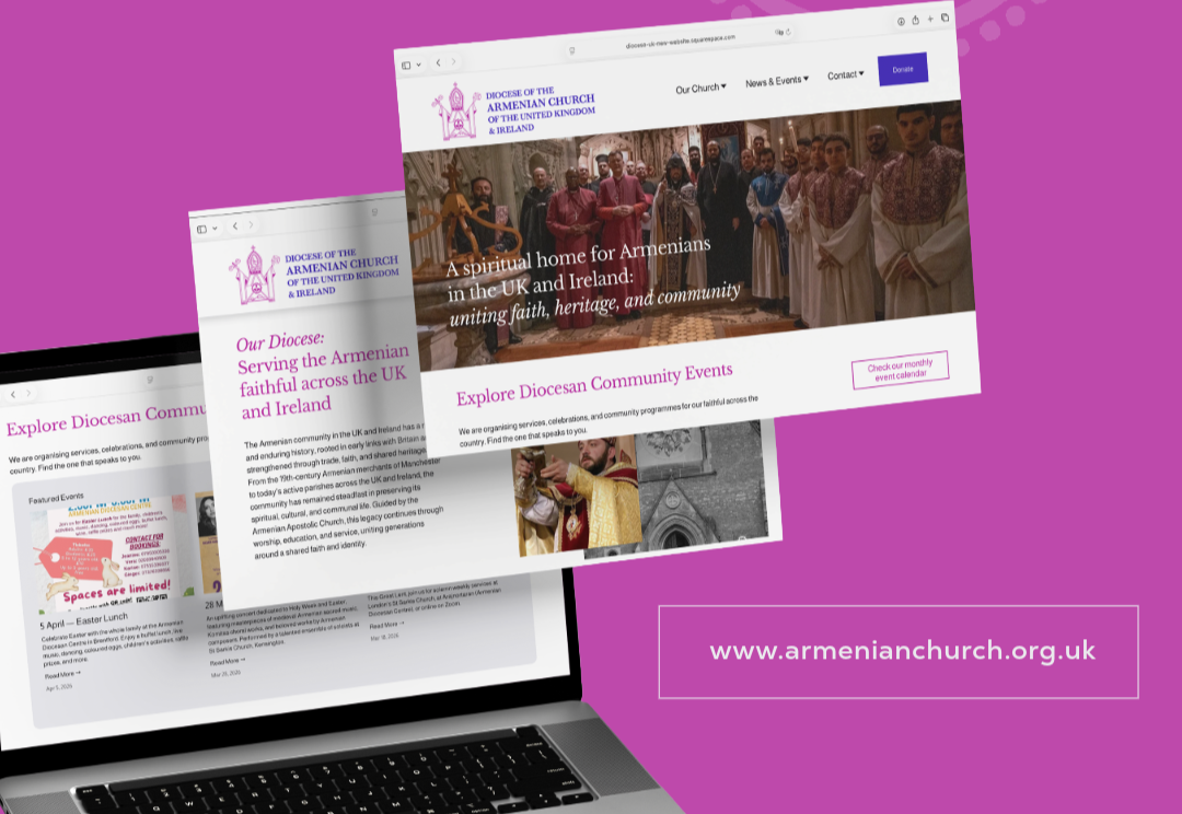 Armenian Church of the UK &amp; Ireland — Website Redesign