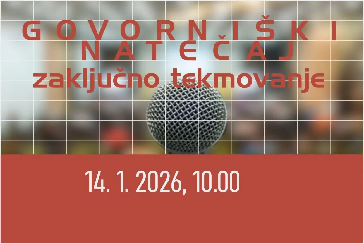 Govorniški natečaj - zaključno tekmovanje