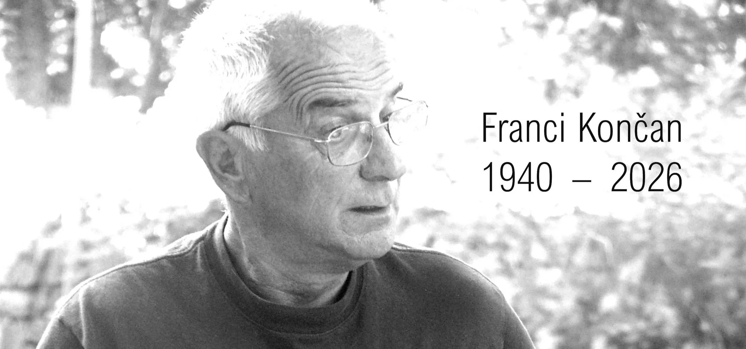 Umrl je Franci Končan