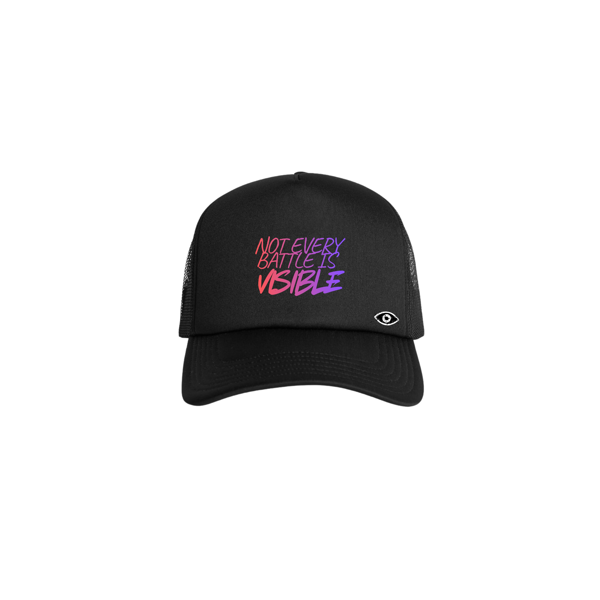 Not Every Battle Is Visible Cap — Black & Purple