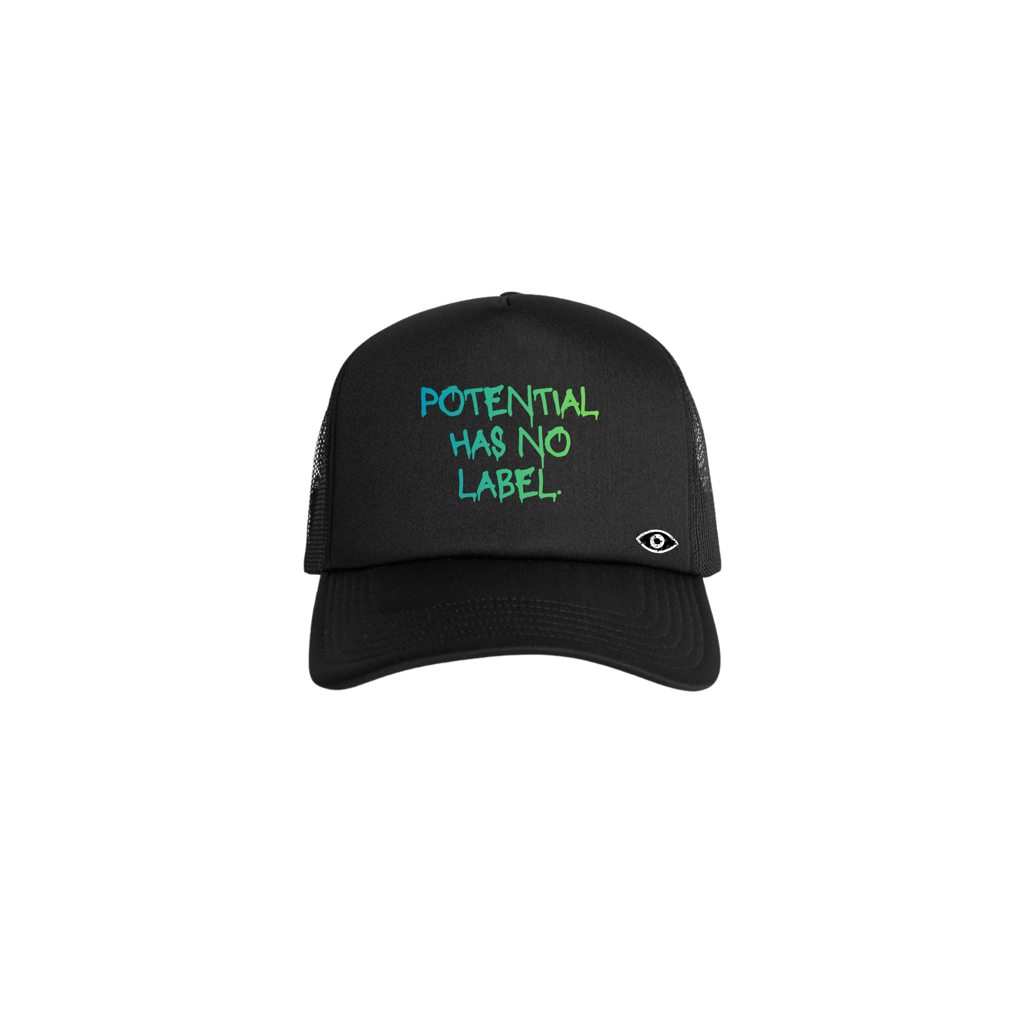 Potential Has No Label Cap — Black & Green