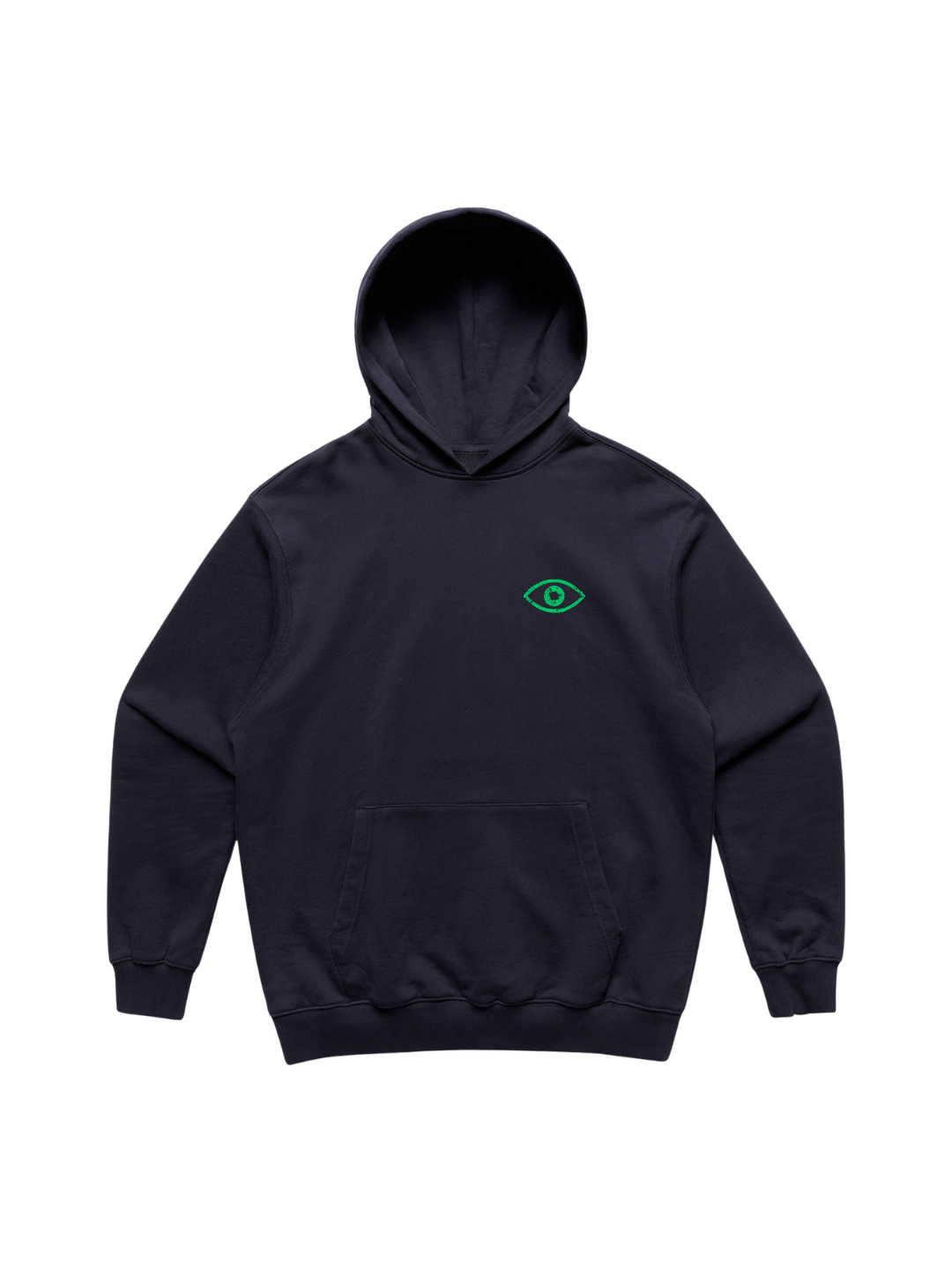 Potential Has No Label Hoodie — Navy & Green