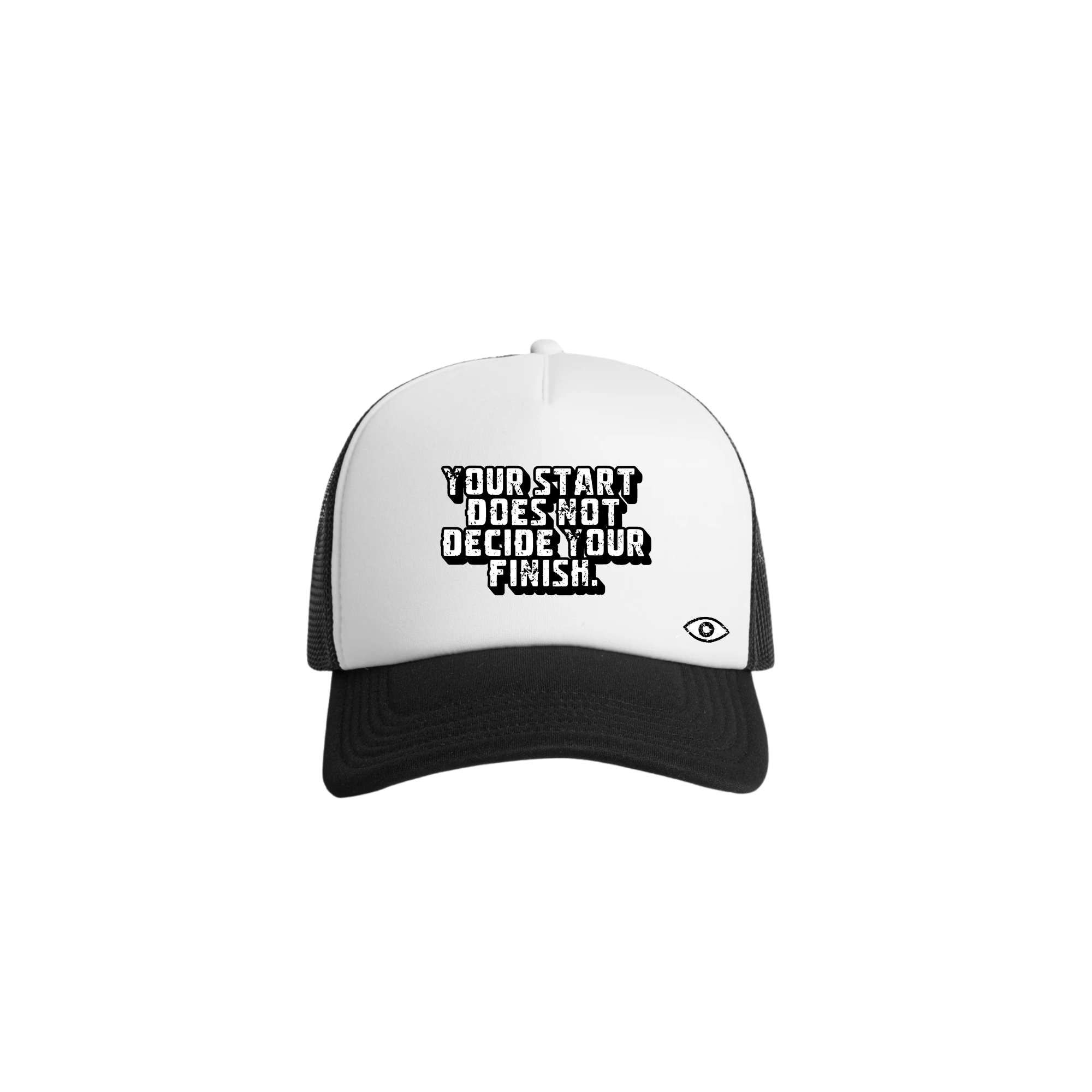 Your Start Does Not Decide Your Finish Cap — White