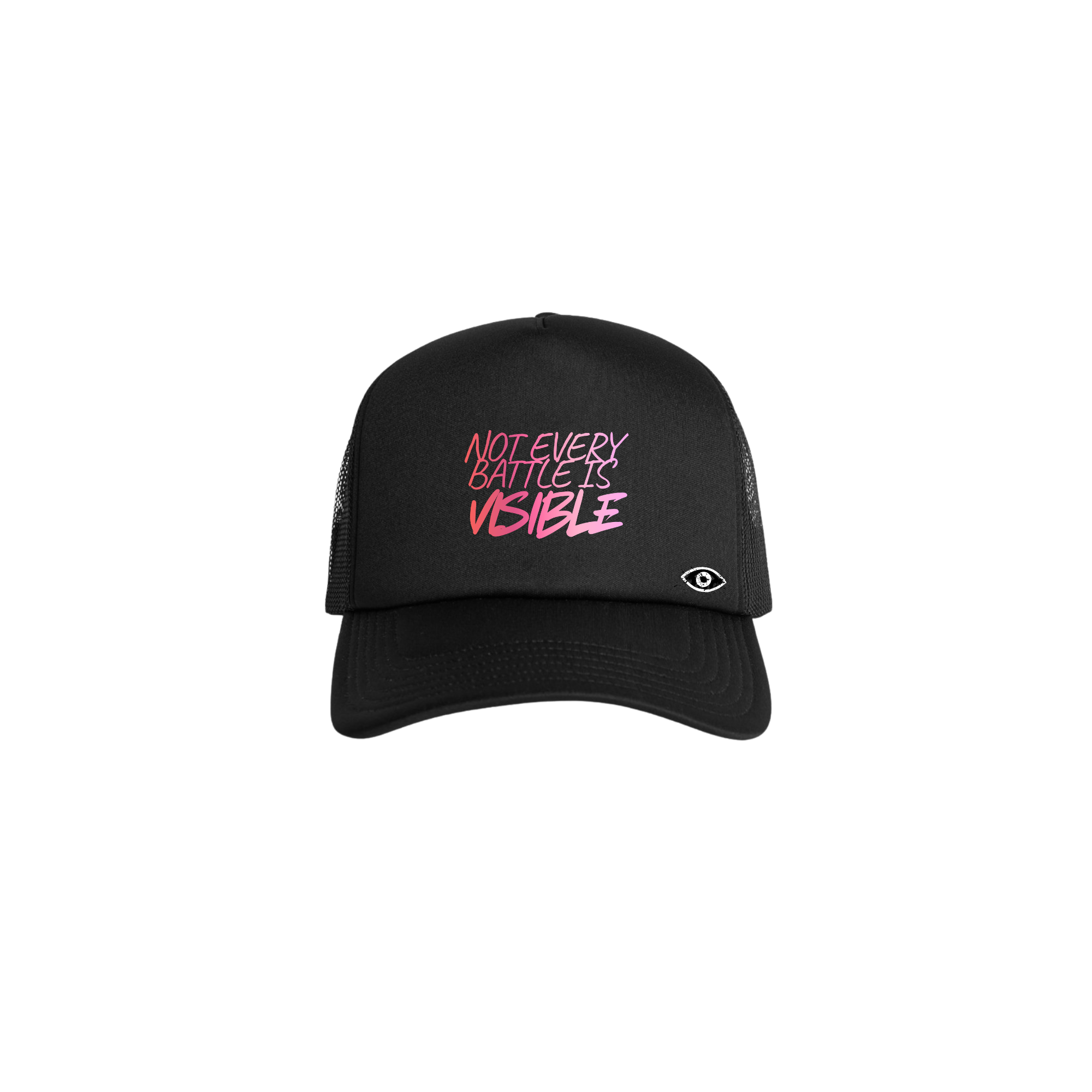Not Every Battle Is Visible Cap — Black & Pink