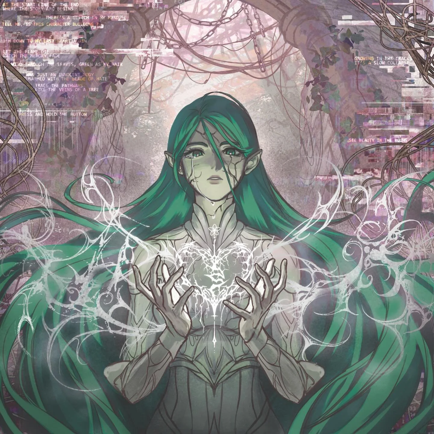 album artwork design for: @heyitsau_ra 
drawing by: @kaowardo