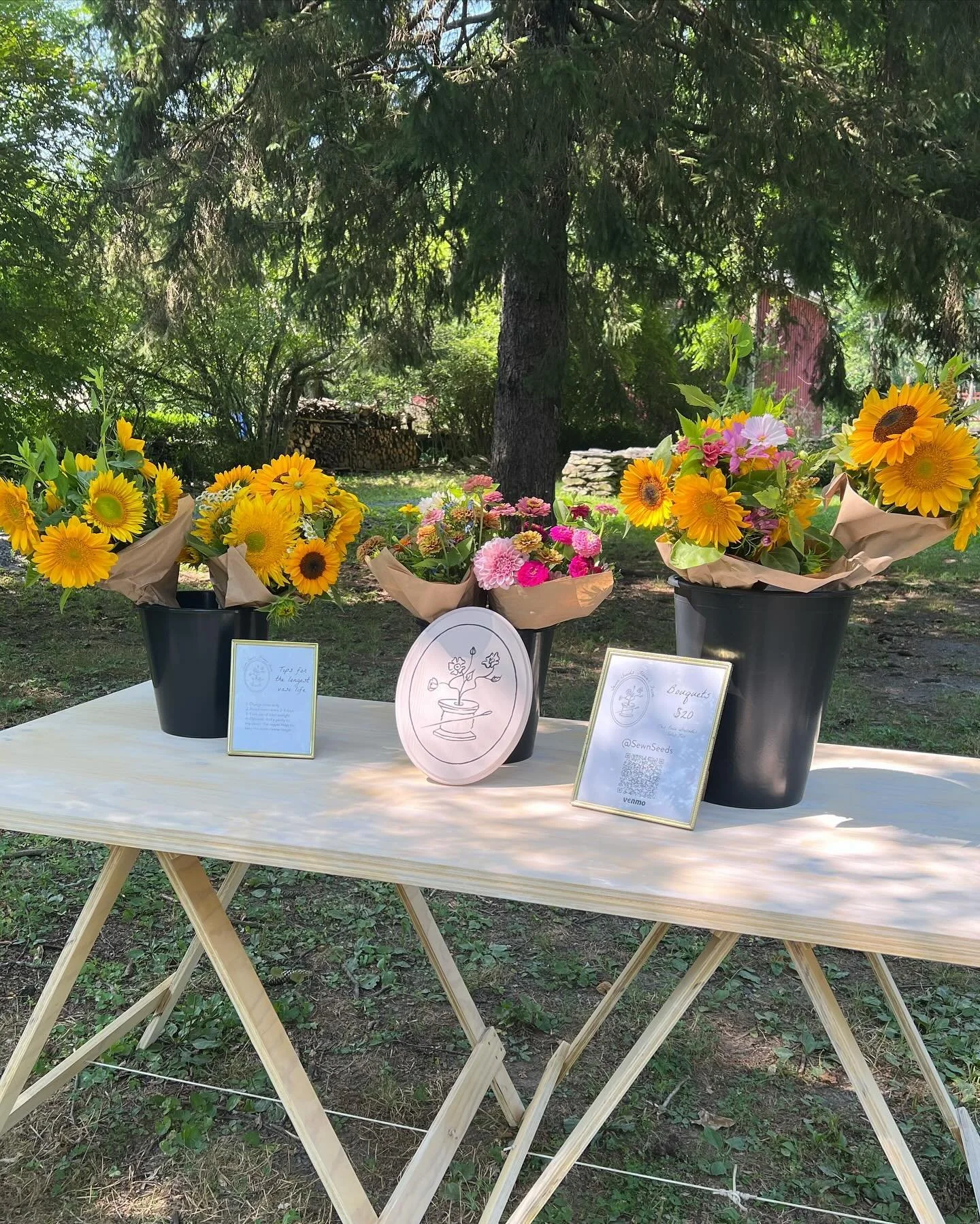 Yesterday&rsquo;s first CSA and market Saturday was a big success, and we still have flowers available! Stop by the farm on Taylor Road to bring these beauties home. $20/bouquet.  Please DM us for the address. 

#flowerfarm #flowerfarmer #flowers #gr