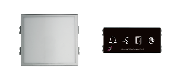 Skyline-informationsfelt og OneToOne-statusmodul med teleslynge