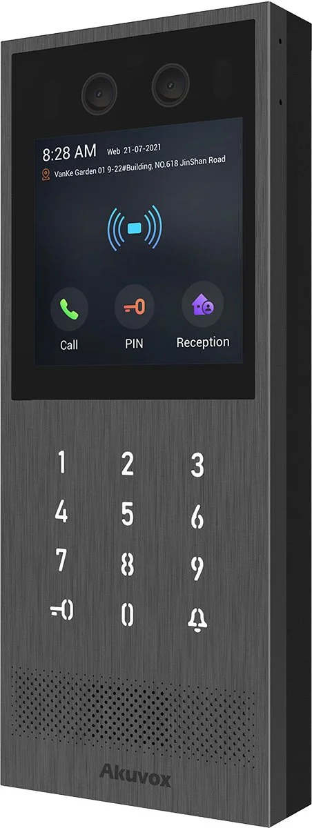 Akuvox X912 IP-videodørstation med 4 tommer touchskærm