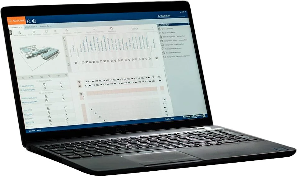 SimonsVoss software til central systemstyring af System 3060