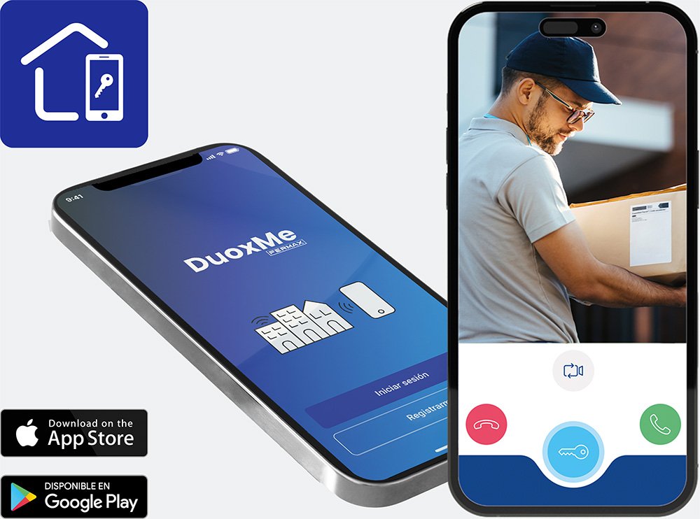 Fermax DuoxMe app på smartphone