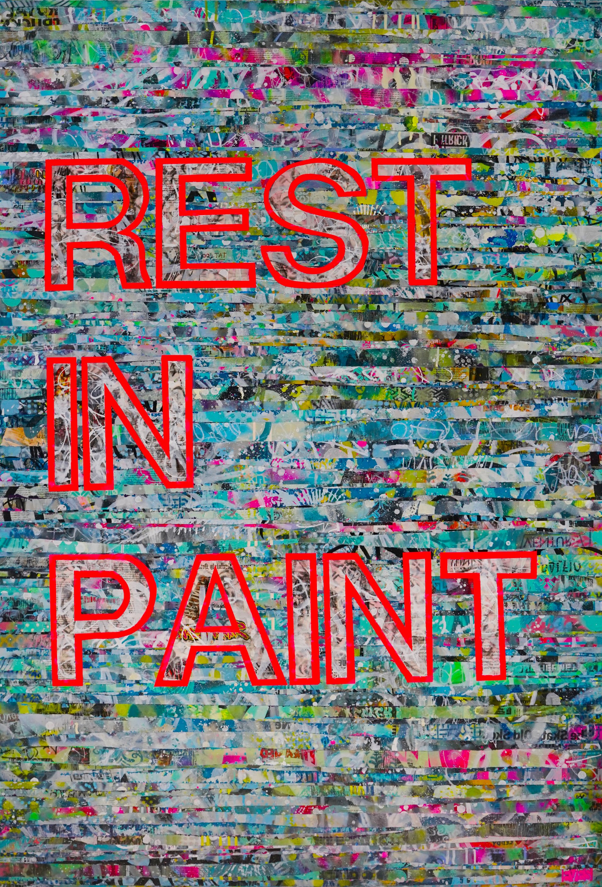 Rest In Paint
Spray Paint, mixed media on canvas.
60cm x 60cm
Jan 2026
£2000.00
(Available June 26)