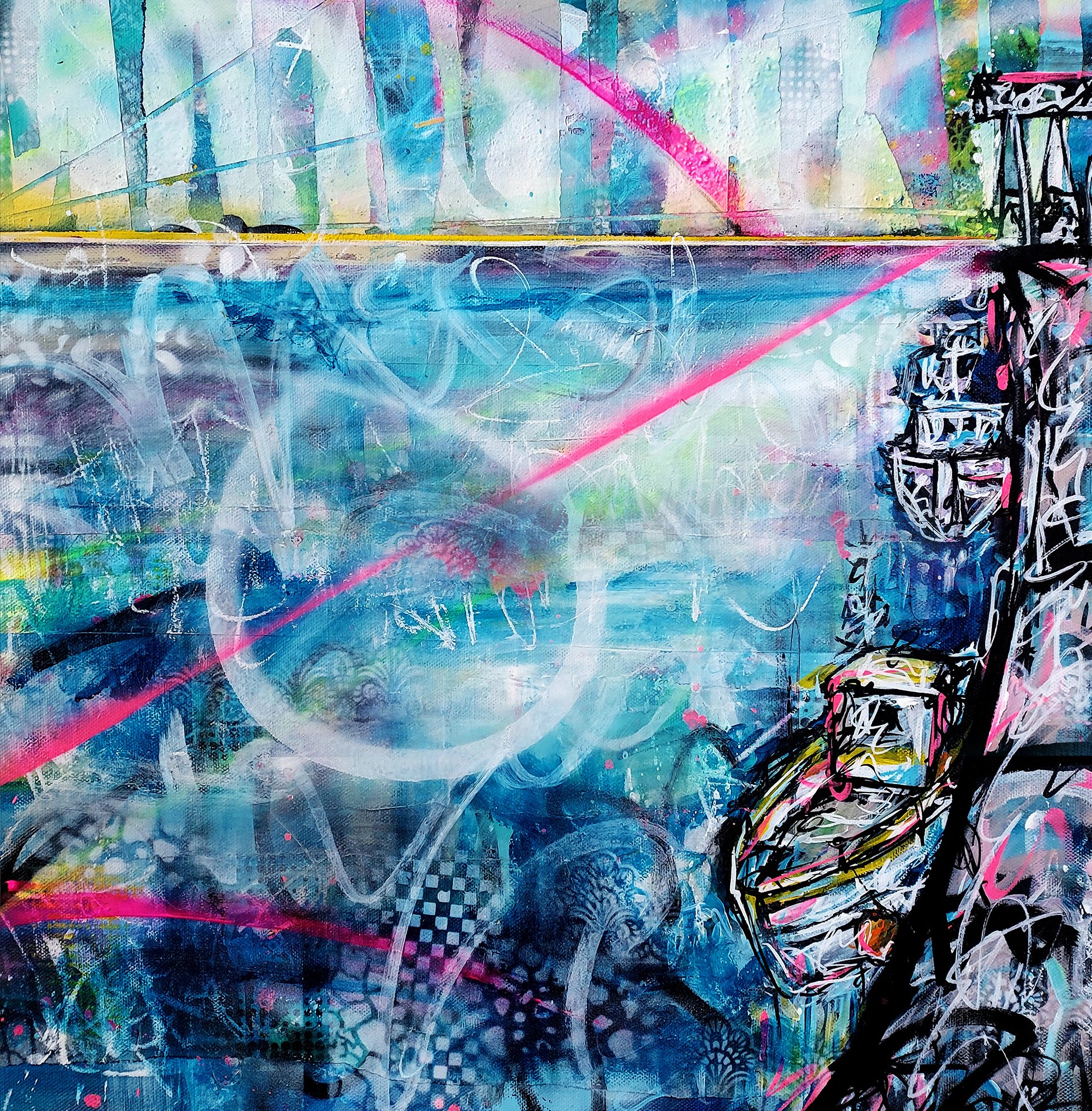 Sketch No.1
Acrylic, Spray paint on Canvas
50cm x 50cm
Unavailable