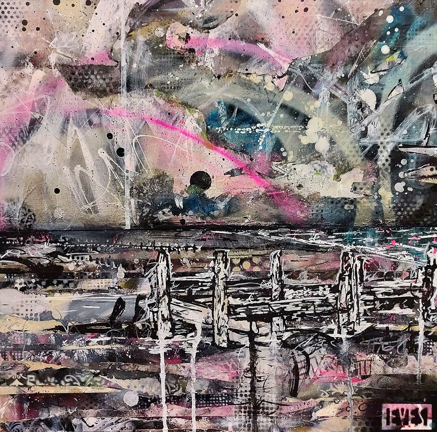 Urban Poetry
Acrylic, Spray paint on Canvas
50cm x 50cm
£400.00