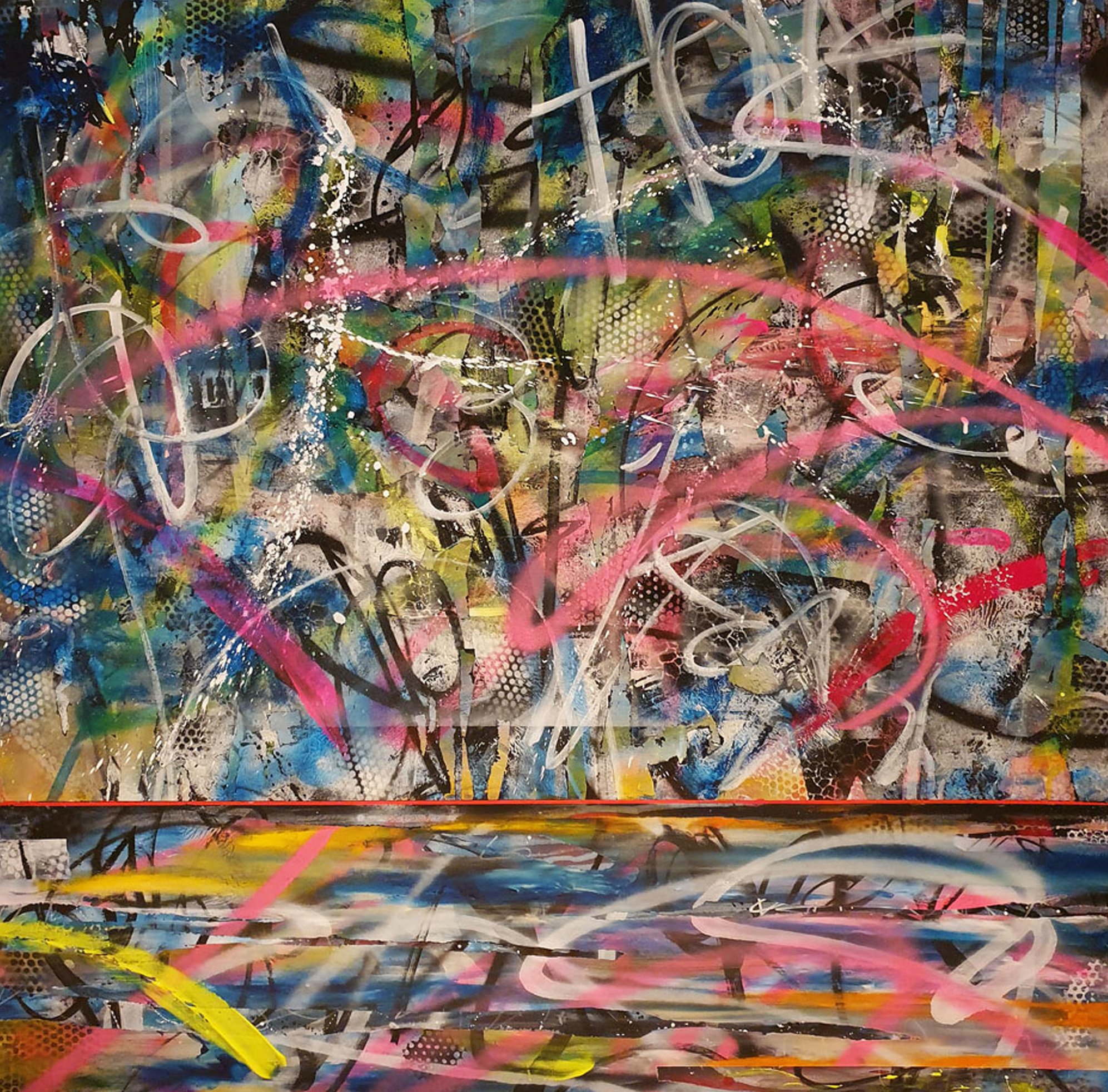 Urban Expressionism
Acrylic, Spray paint on Canvas
100cm x 100cm
£800.00