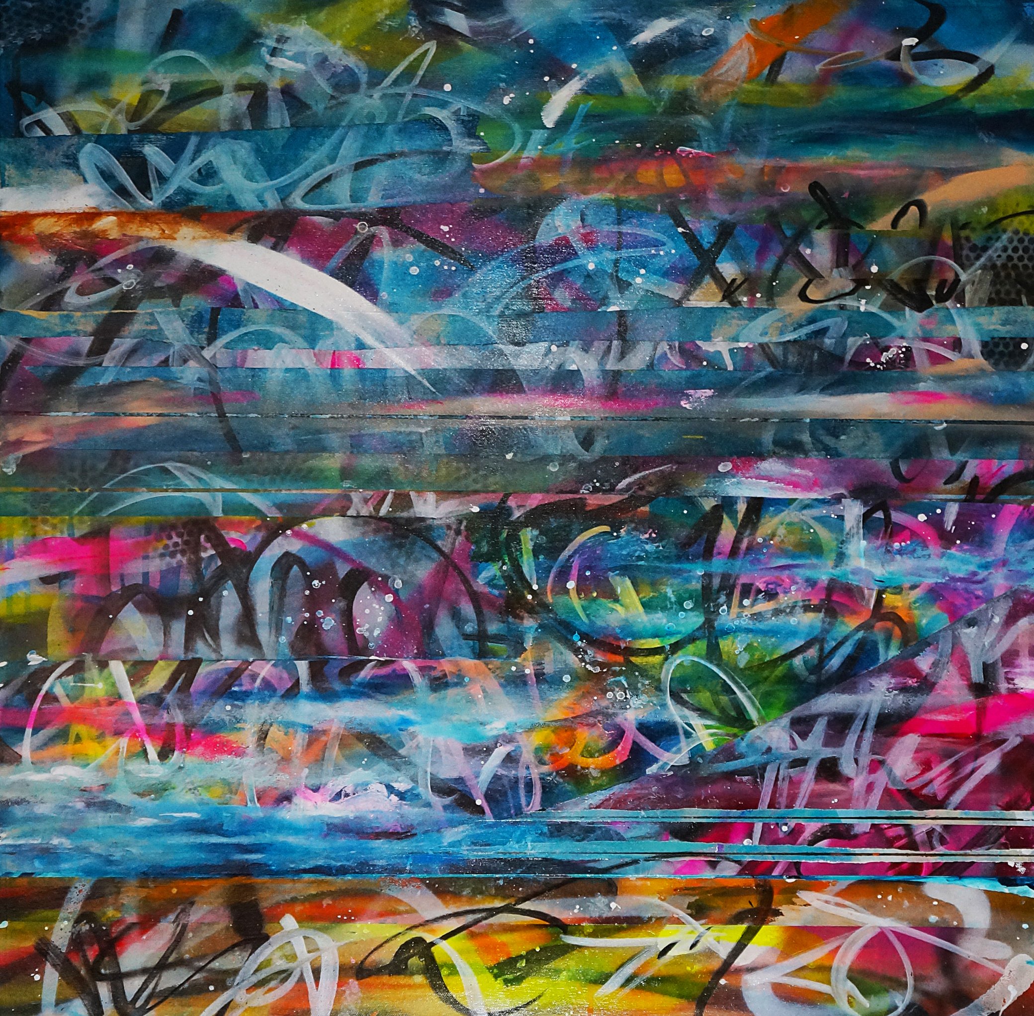 Beach Life XII
70cm x 70cm
Acrylic Spray Paint on Canvas
£600.00