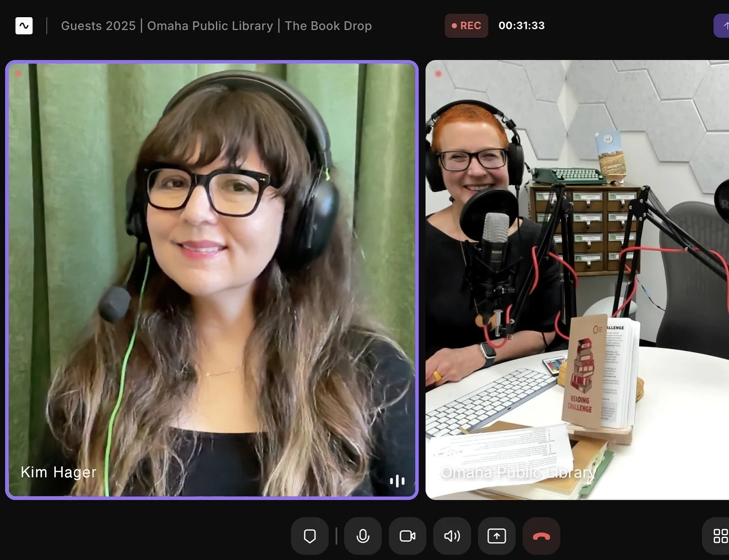 I did a podcast :) Thanks to @matherita for having me on The Book Drop to talk about my artwork for the new library @omahalibrary.