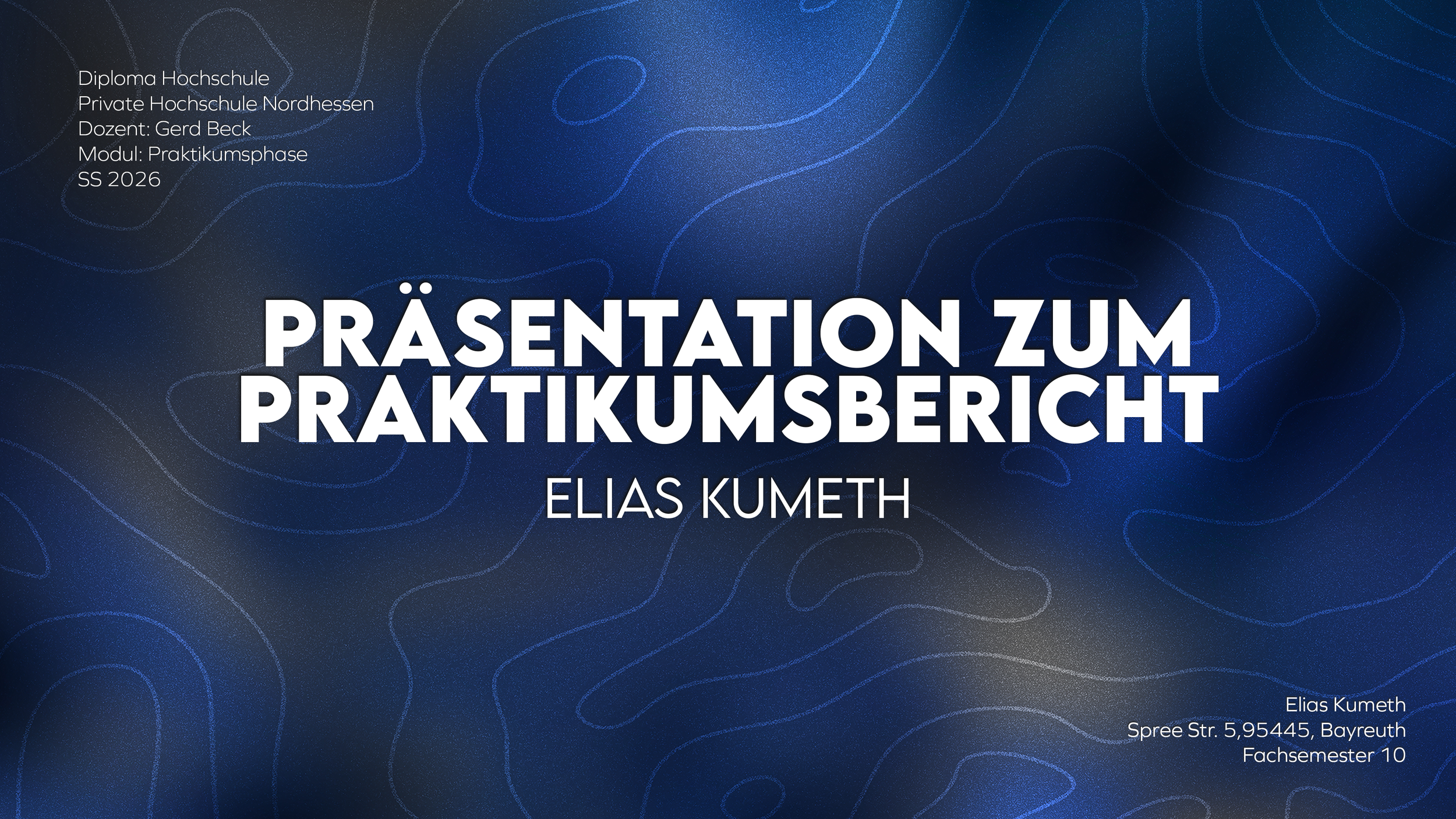 Praktikumsbericht Cover 