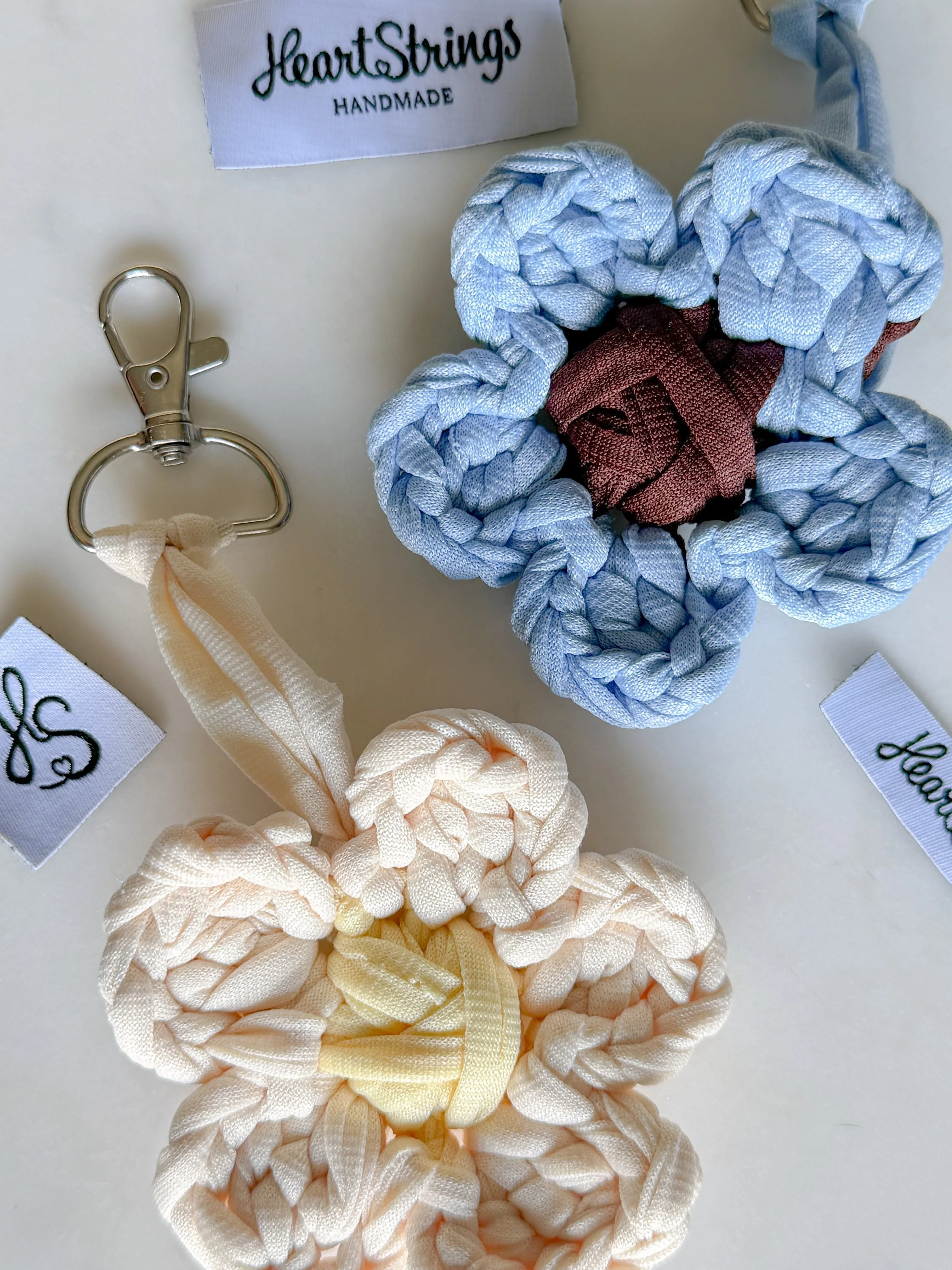 Crochet Flower Key Chain