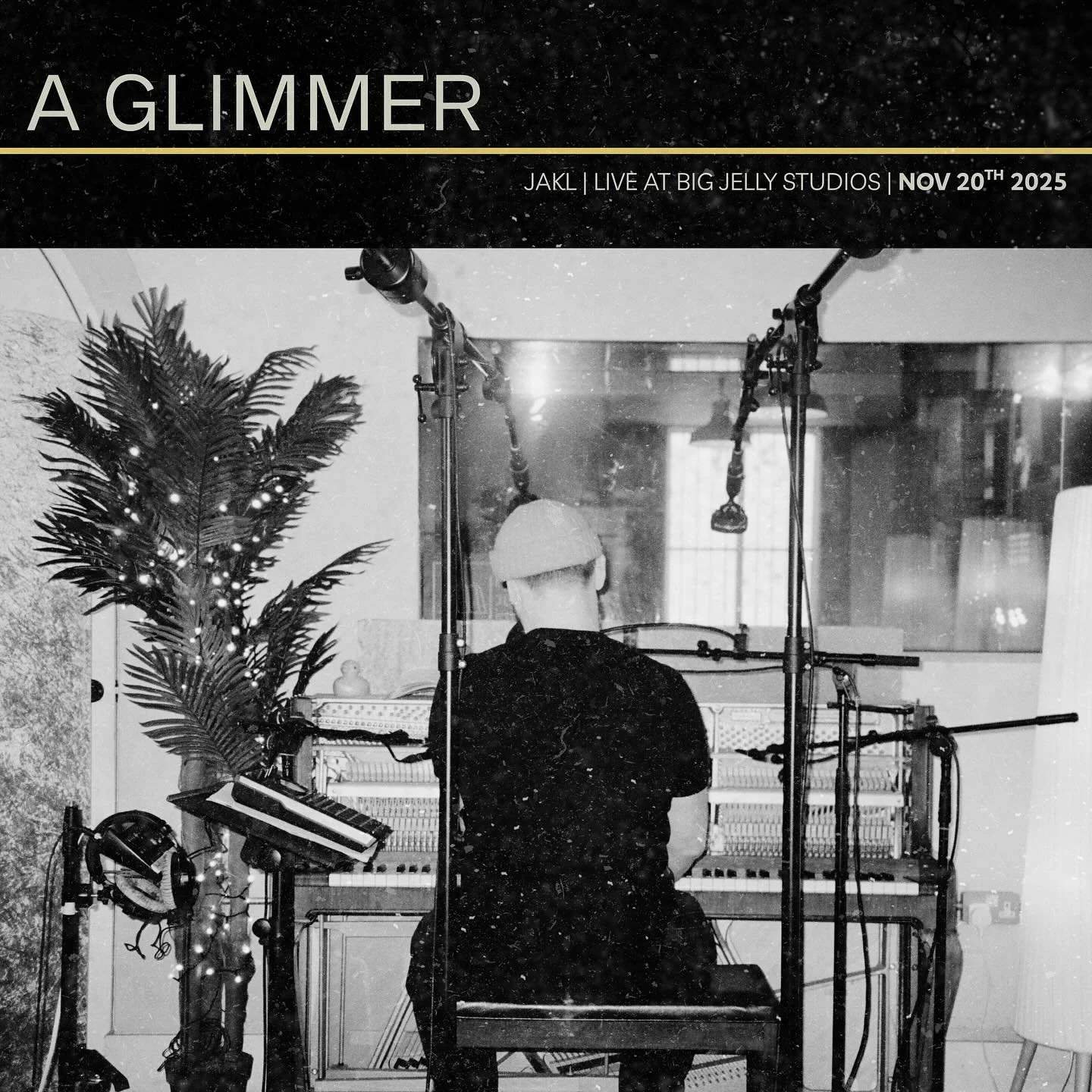 I'm excited to announce my live album. A Glimmer (Live at Big Jelly Studios) comes out on April 10th. 

There's a link to presave it in my bio. I'd love it if you could do that and maybe add it to a playlist. I'll be sharing more footage and bits abo