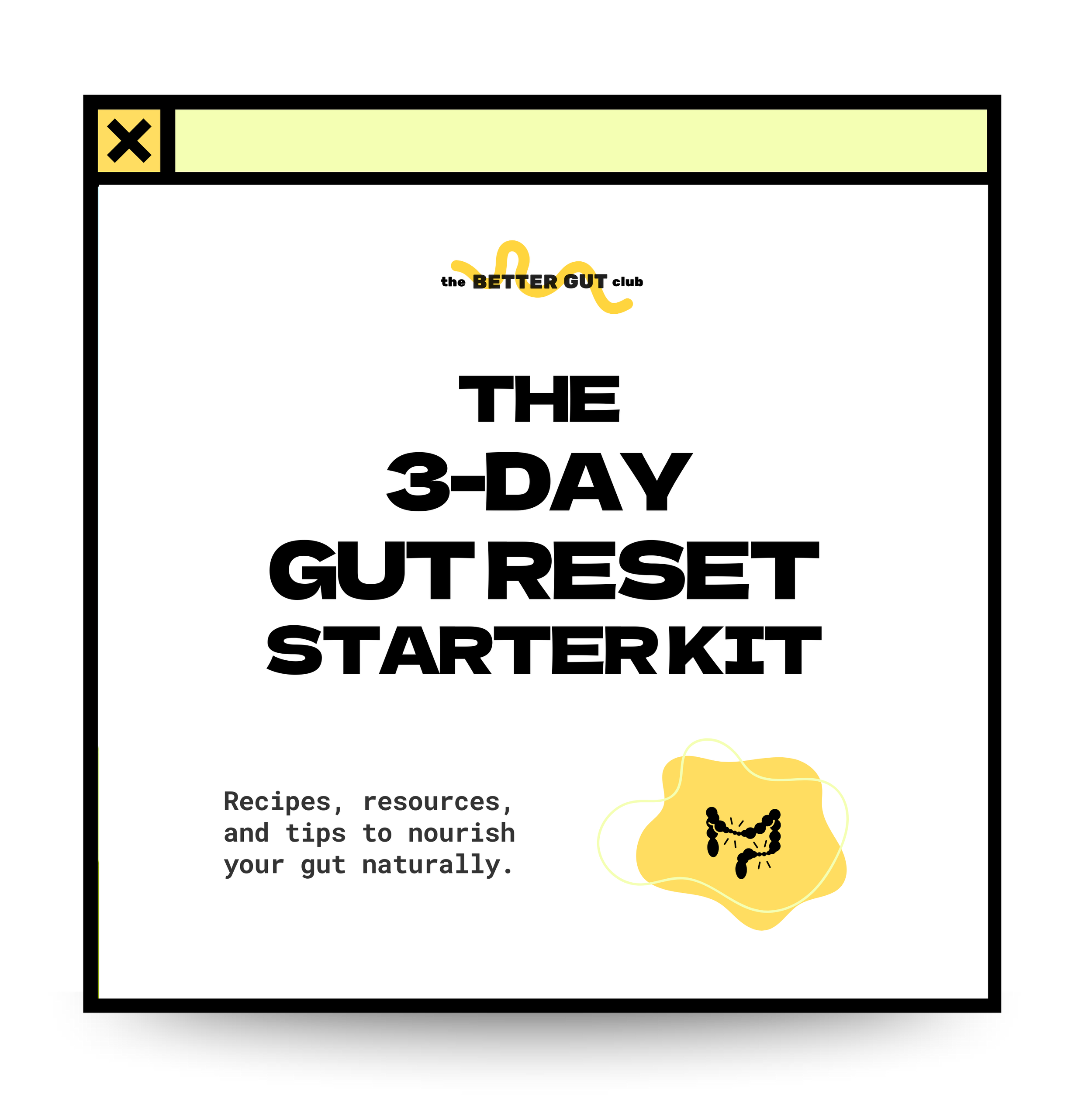 3-day gut reset starter kit the better gut club gut health holistic healing
