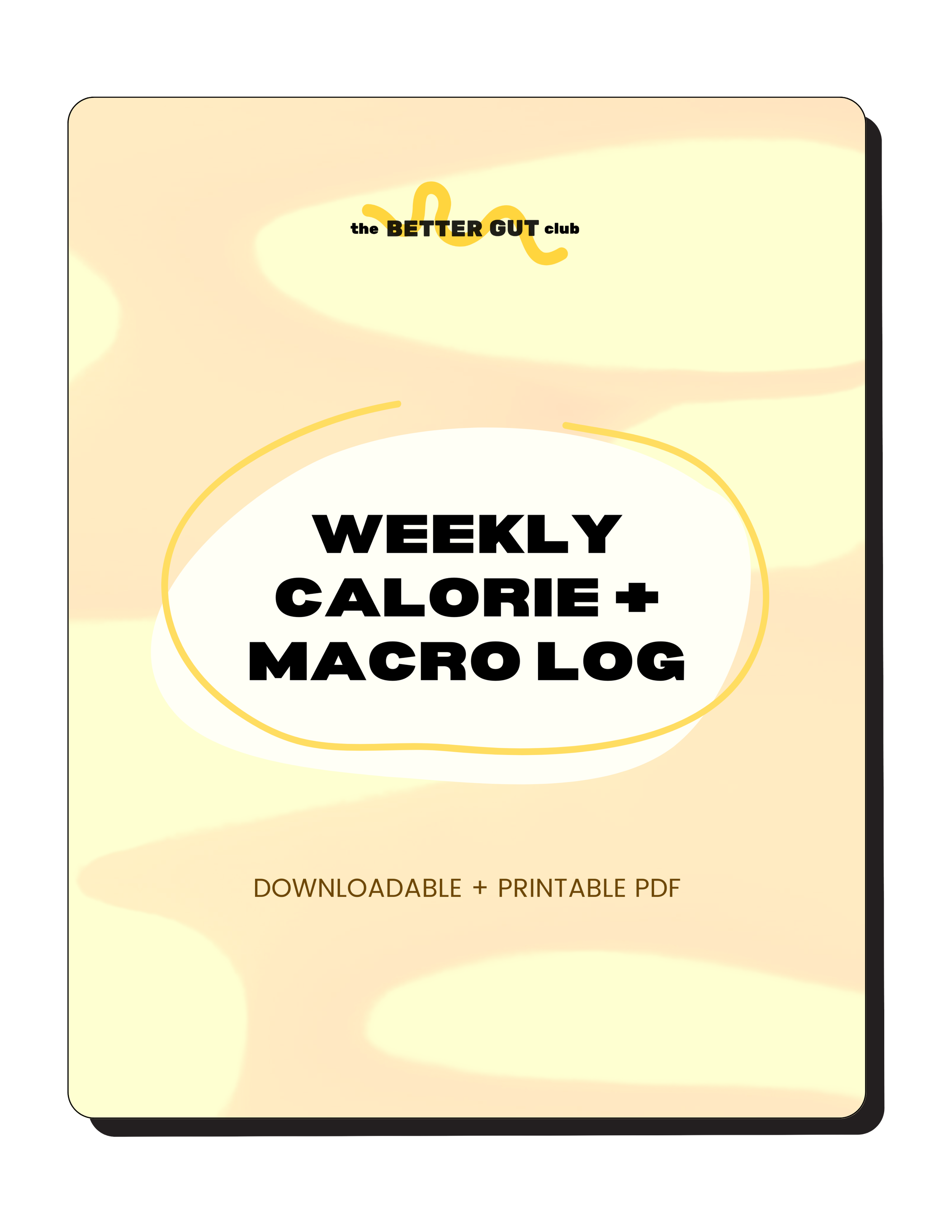 Weekly Calorie + Macro Log
